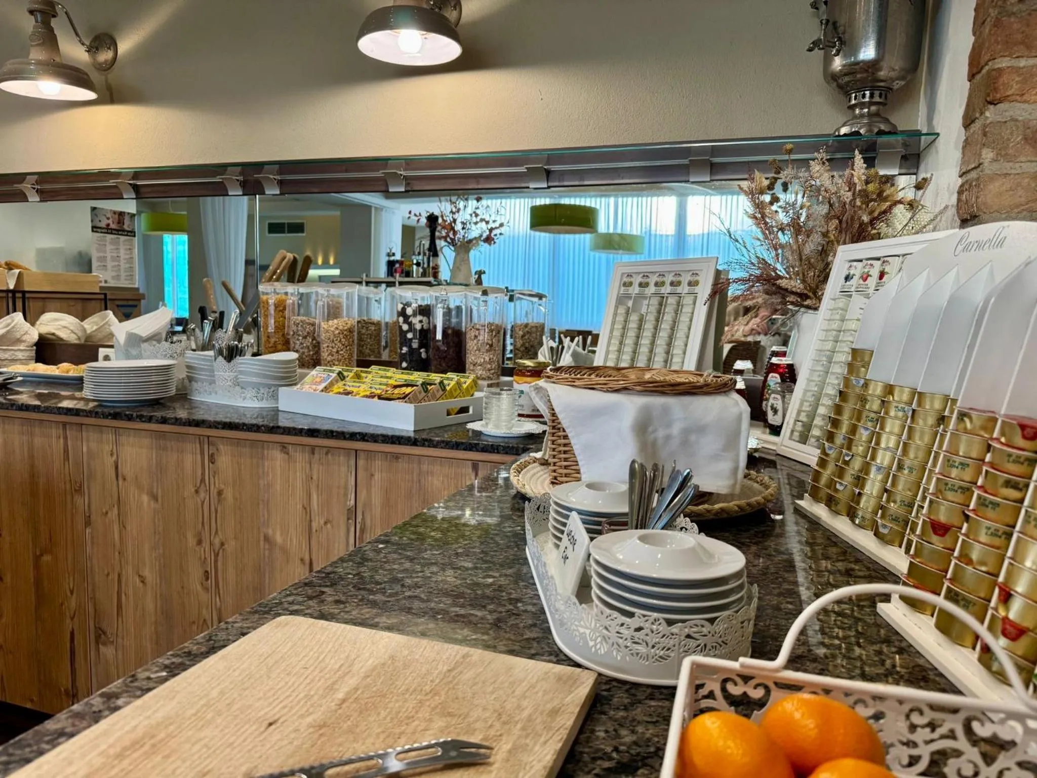 Buffet breakfast in Hotel Restaurant FIDI