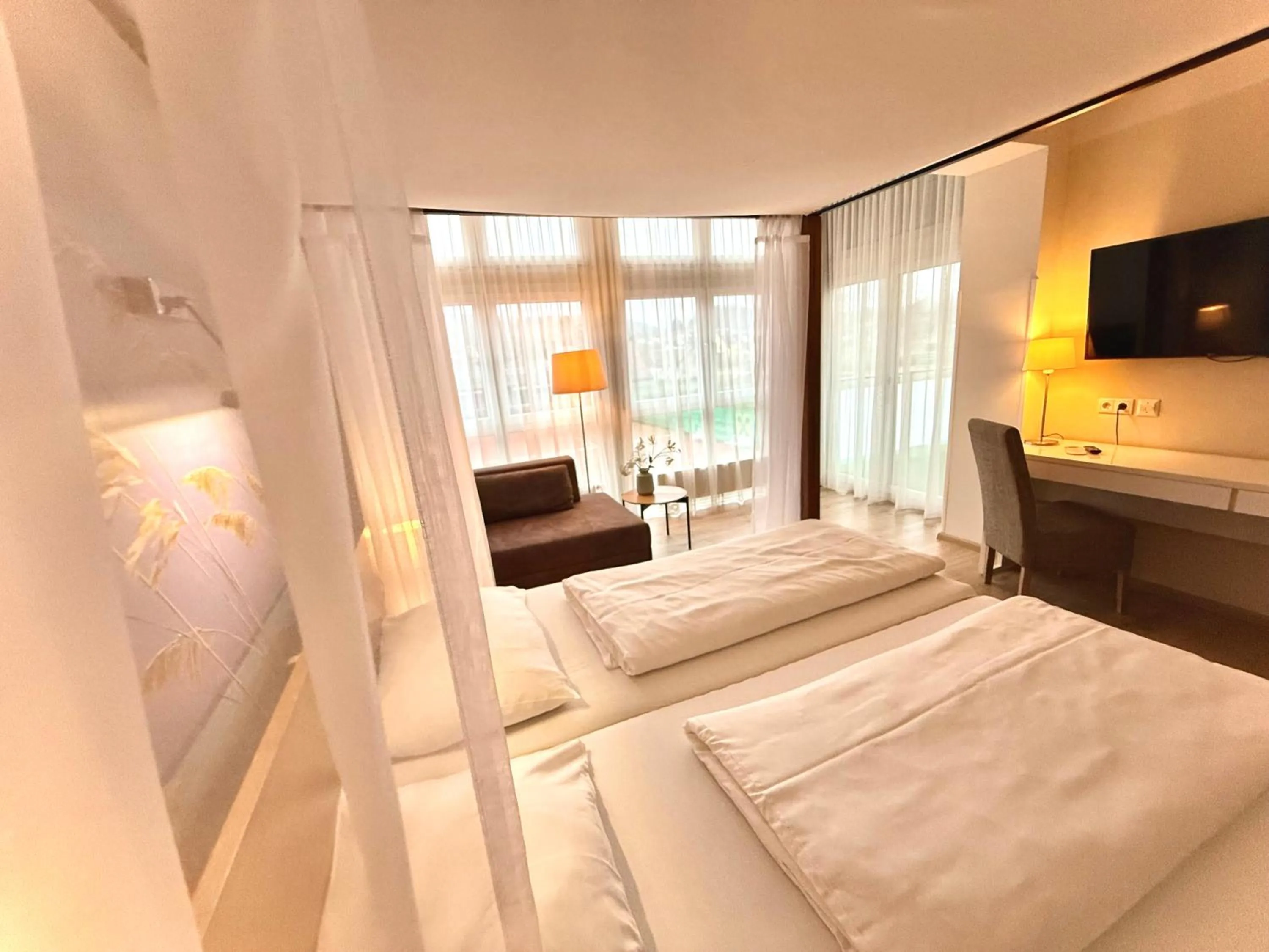 Bed in Hotel Restaurant FIDI