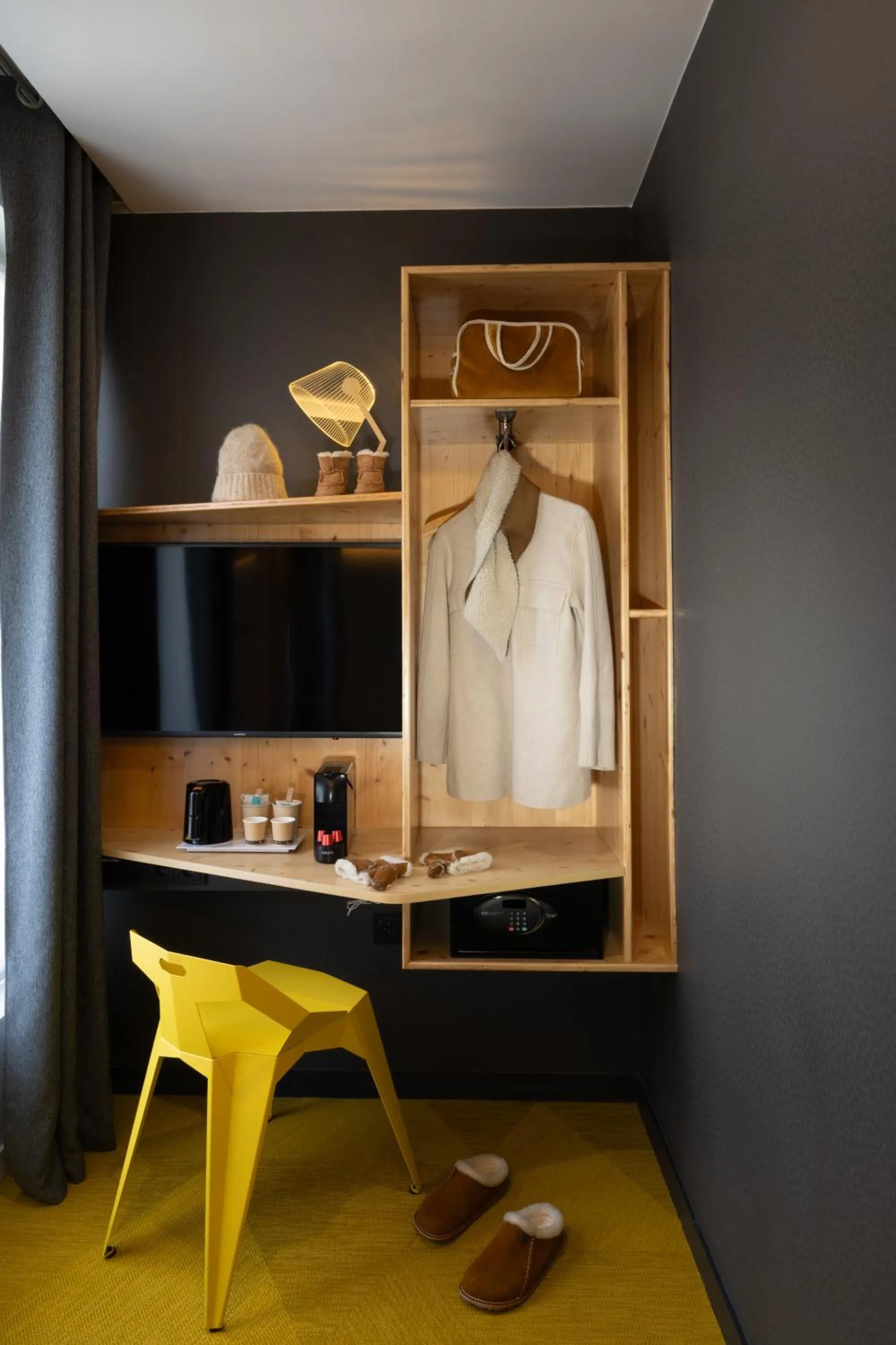 wardrobe in Urban Bivouac Hotel