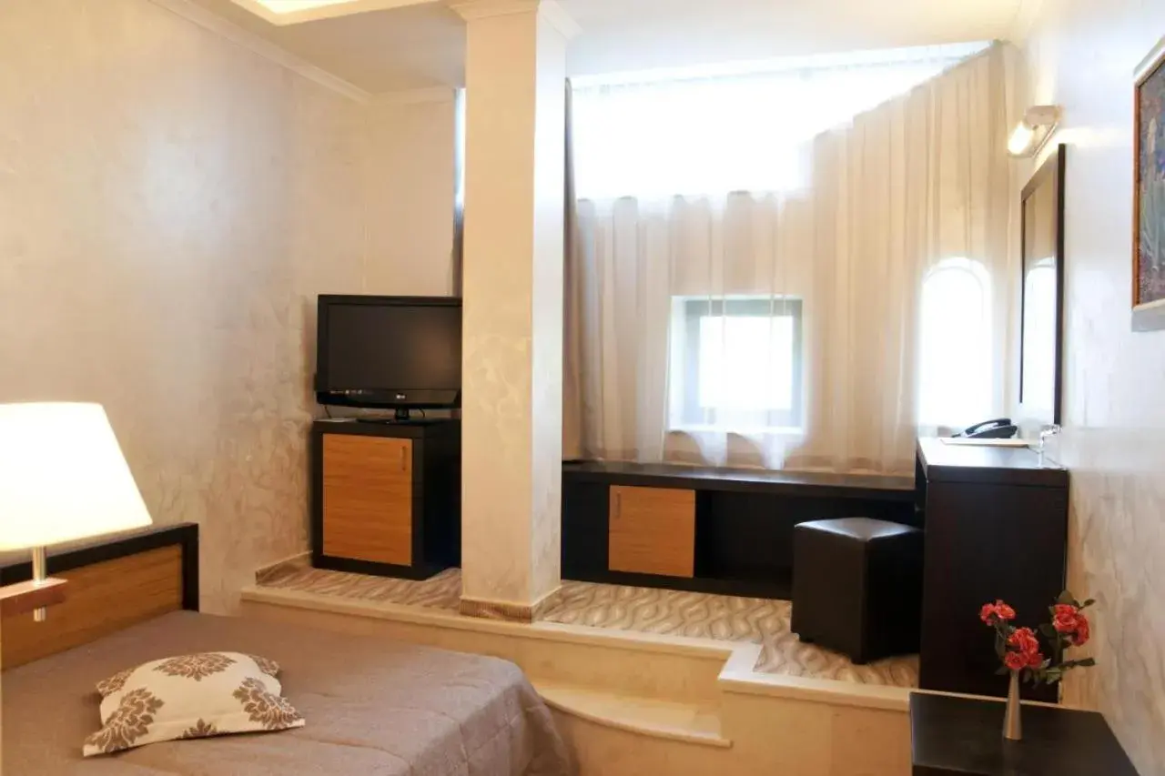 View (from property/room), Bed in Efbet Hotel View (from property/room), Bed in Efbet Hotel