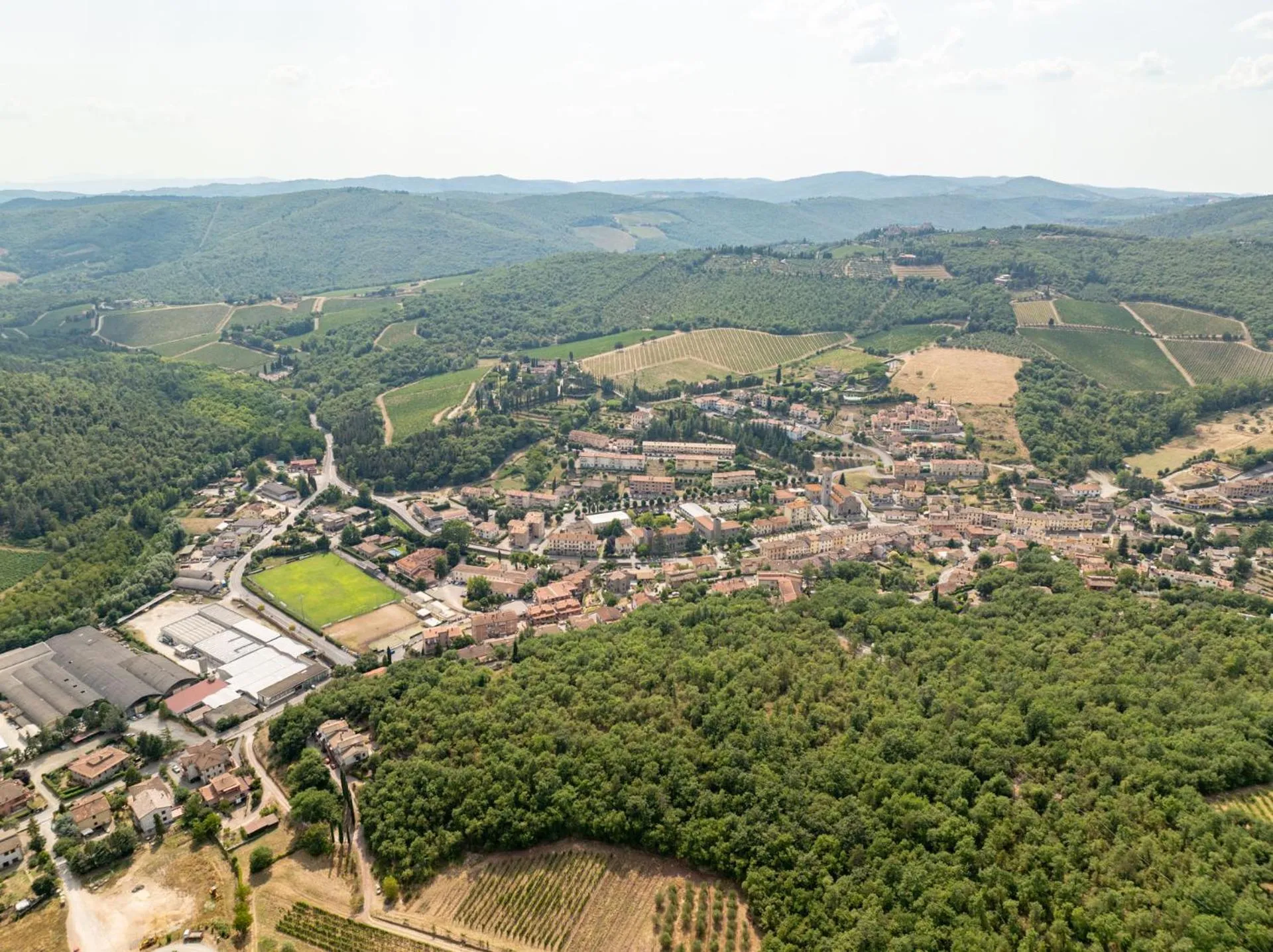 Bird's eye view in B&B L'Eroico