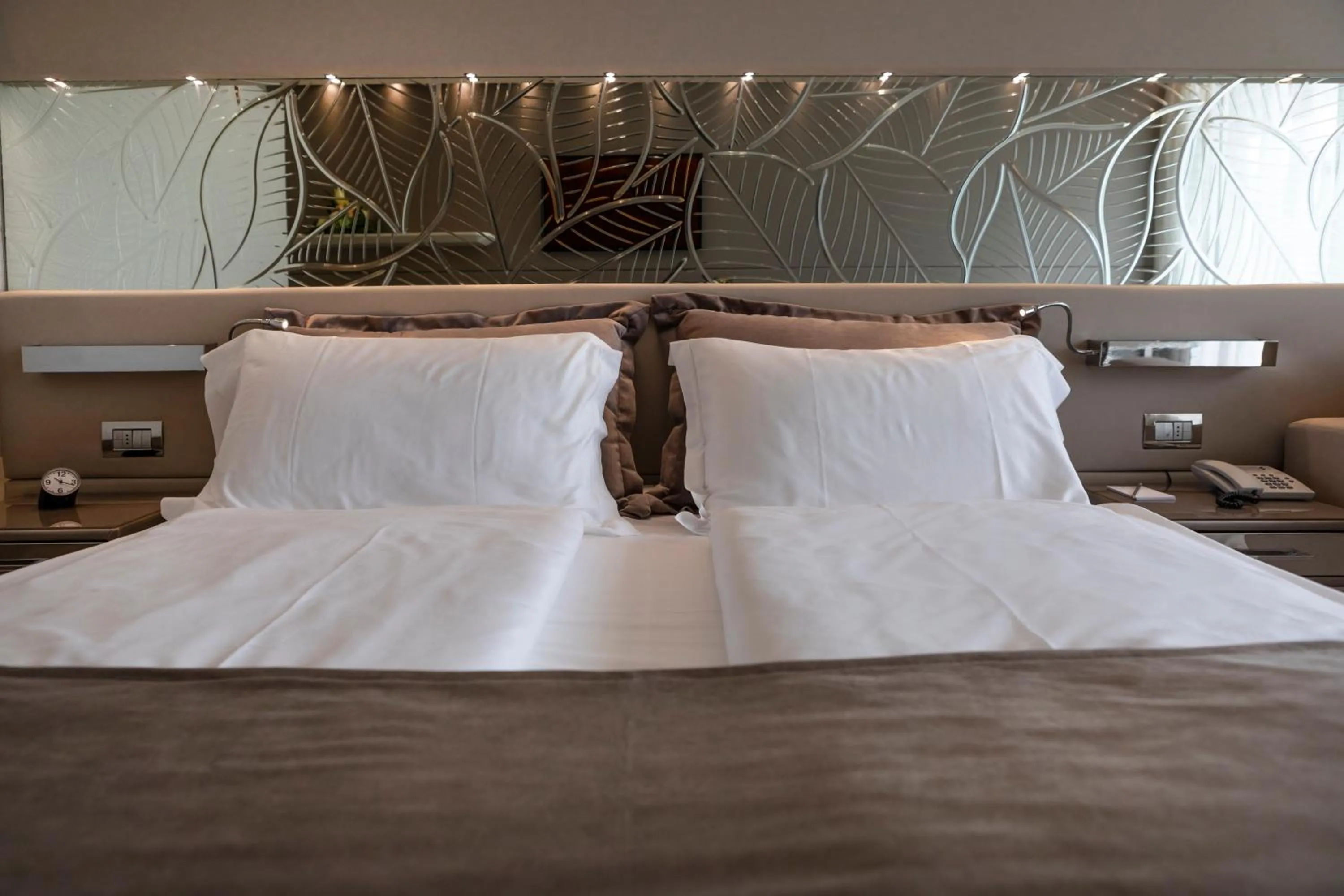 Decorative detail, Bed in Park Hotel Imperial