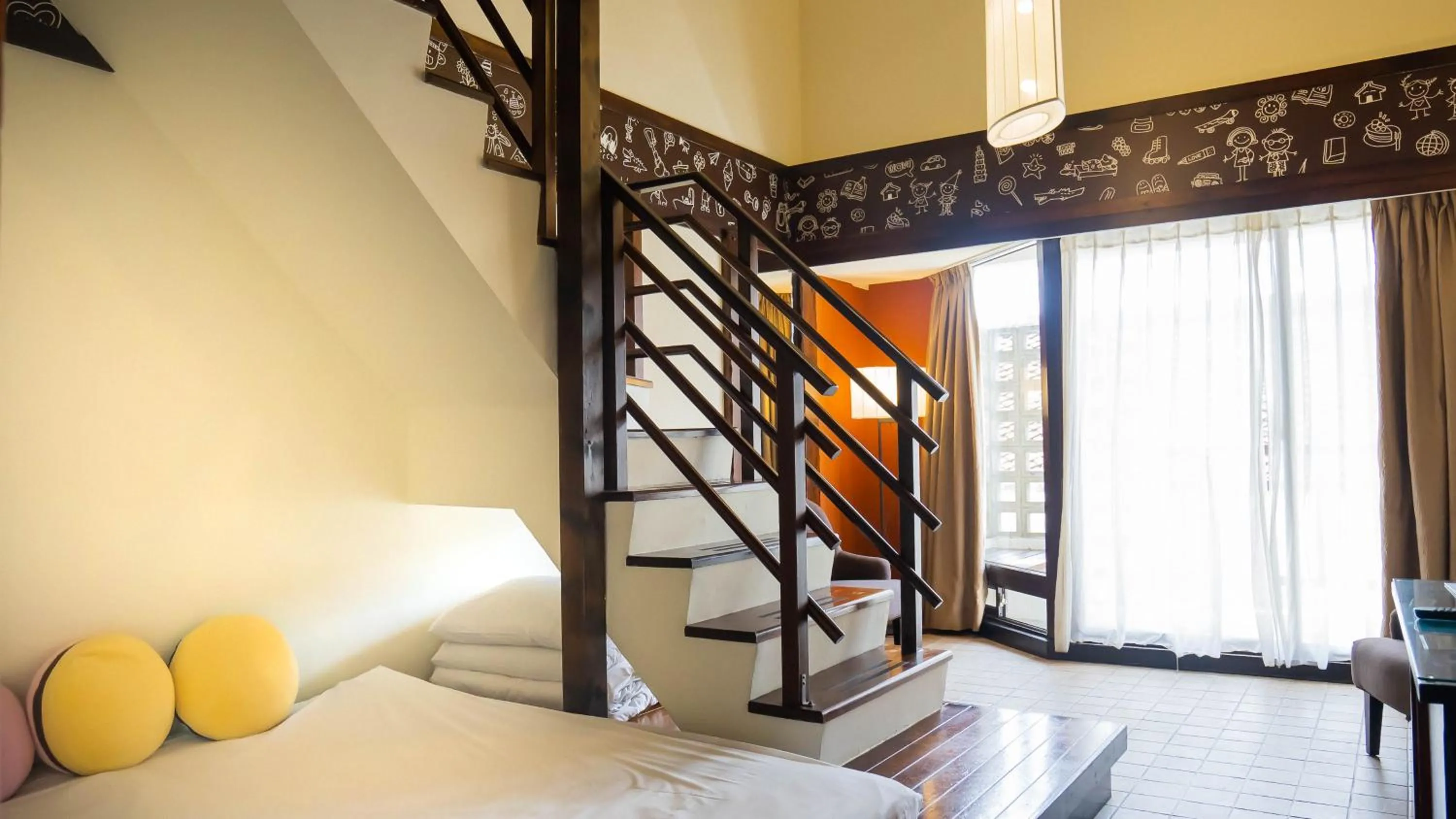 Bed in Yoho Beach Resort Kenting