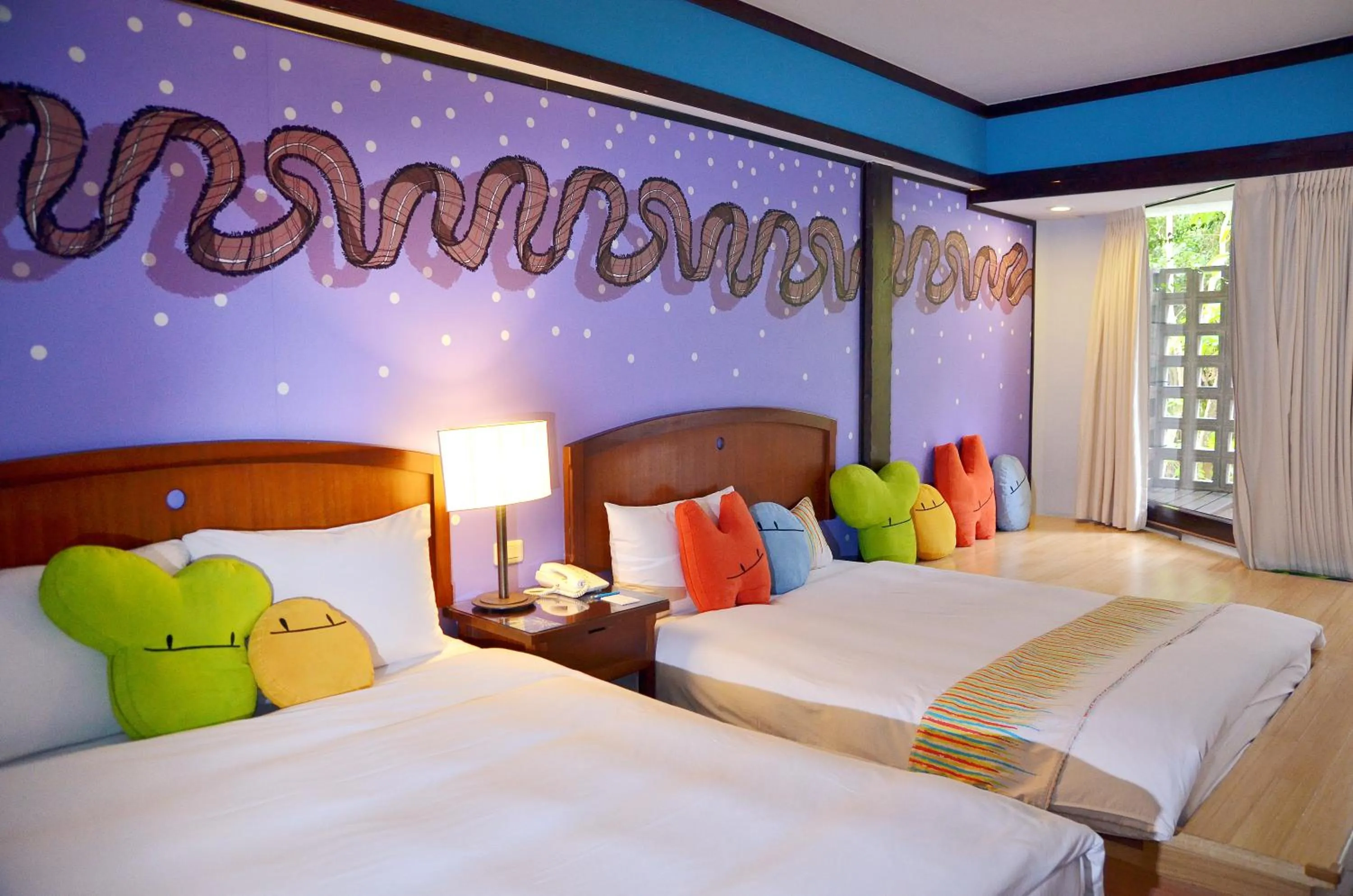 Bed in Yoho Beach Resort Kenting