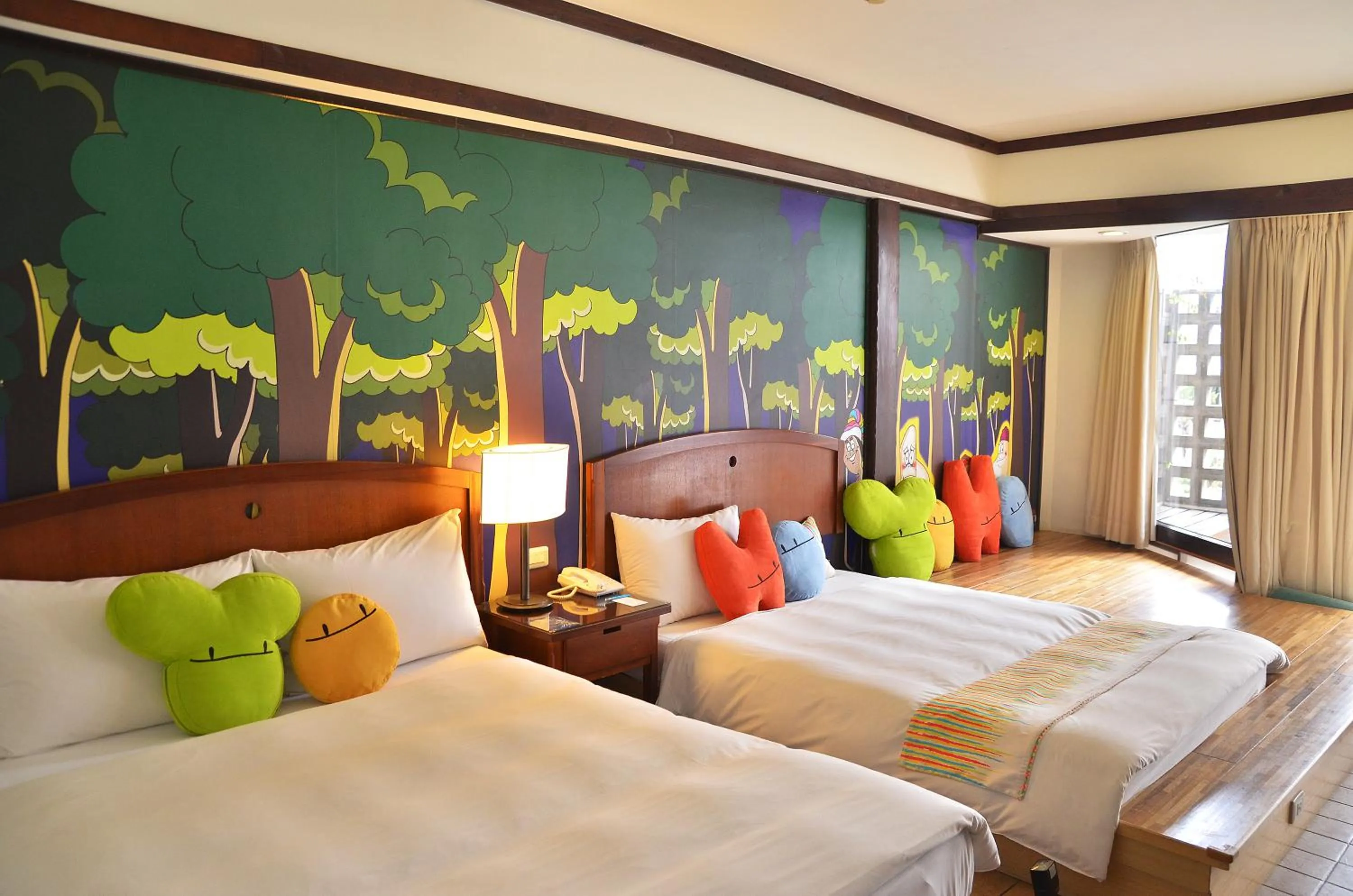 Bed in Yoho Beach Resort Kenting