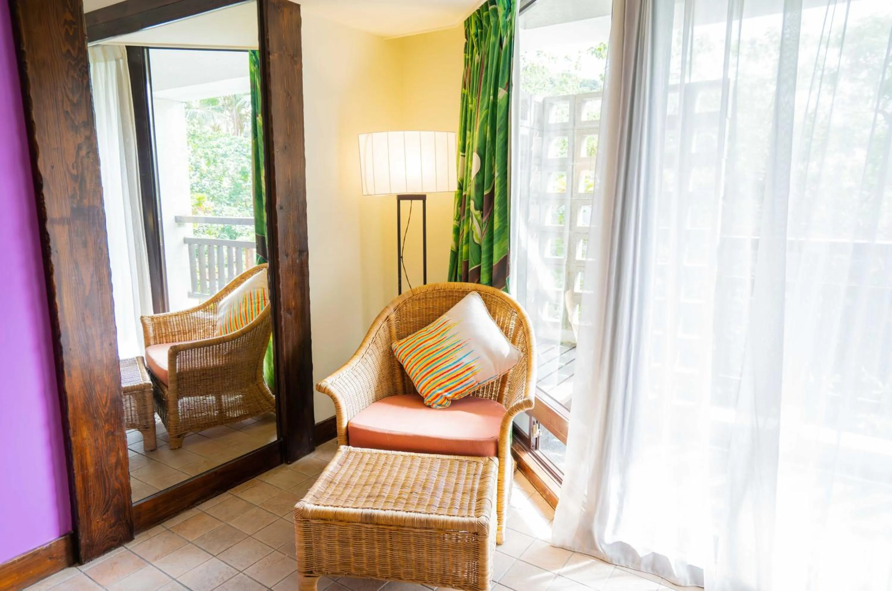 Seating area in Yoho Beach Resort Kenting