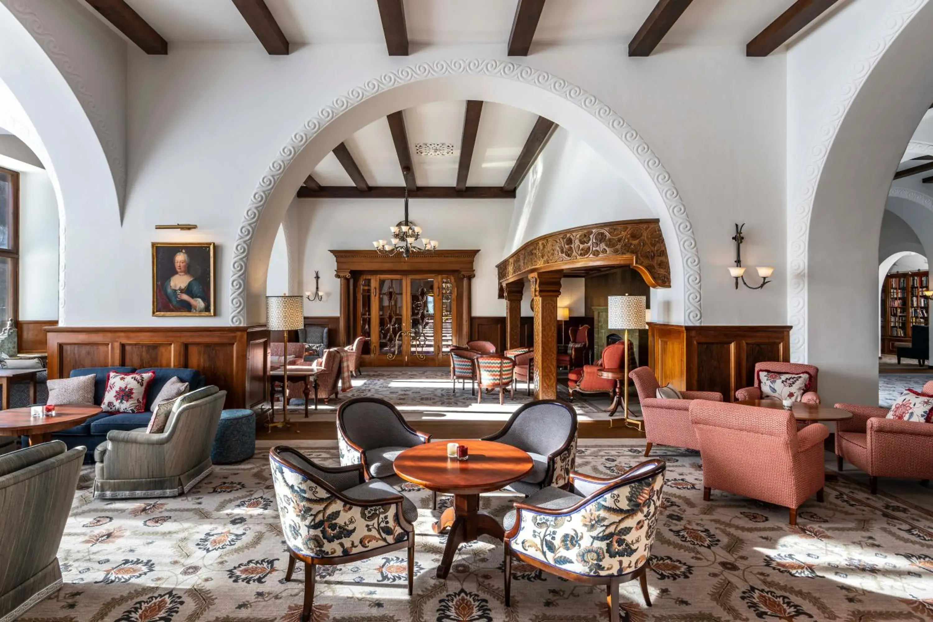 Lobby or reception in Suvretta House Lobby or reception in Suvretta House