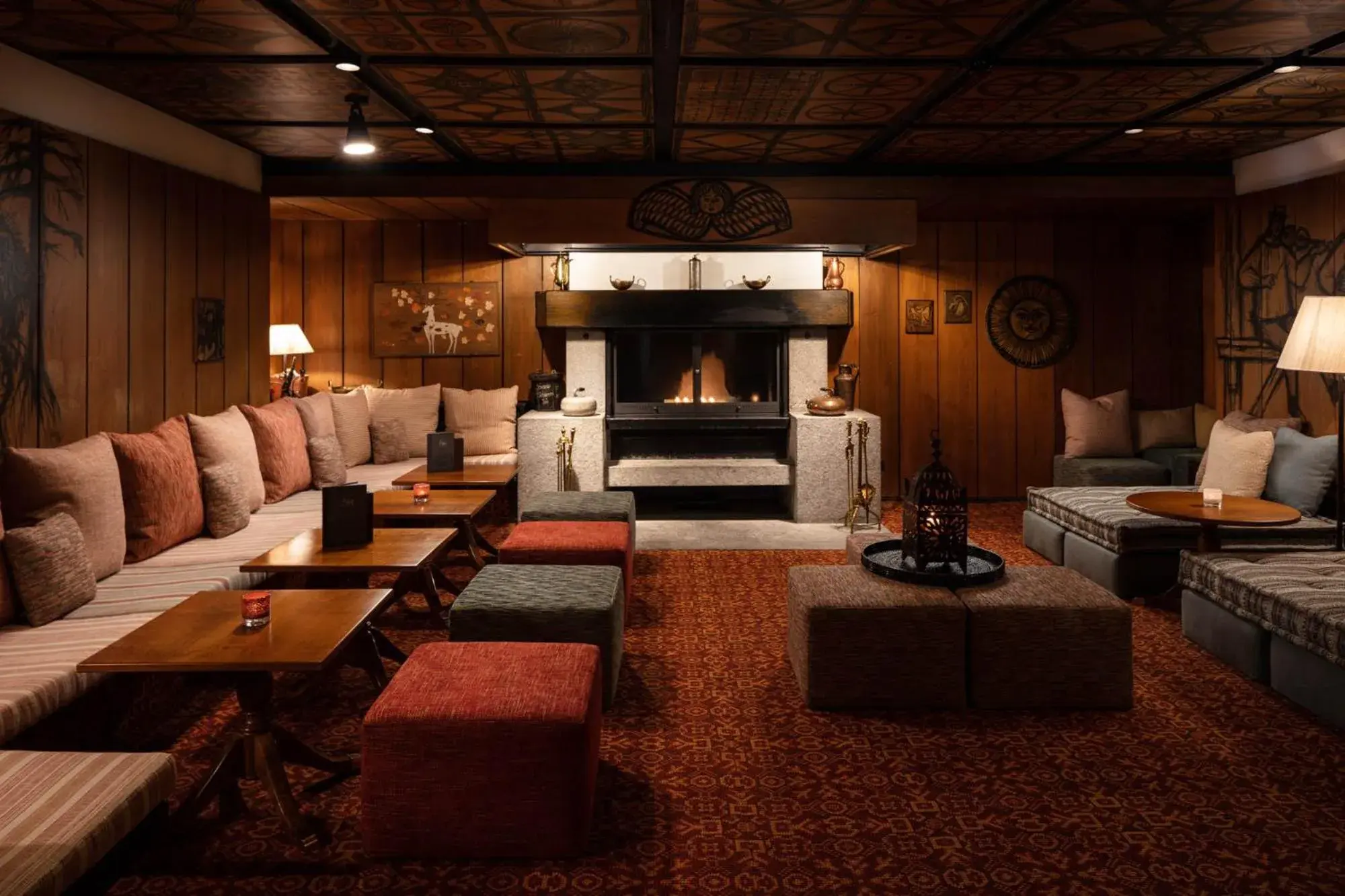 Living room in Suvretta House Living room in Suvretta House