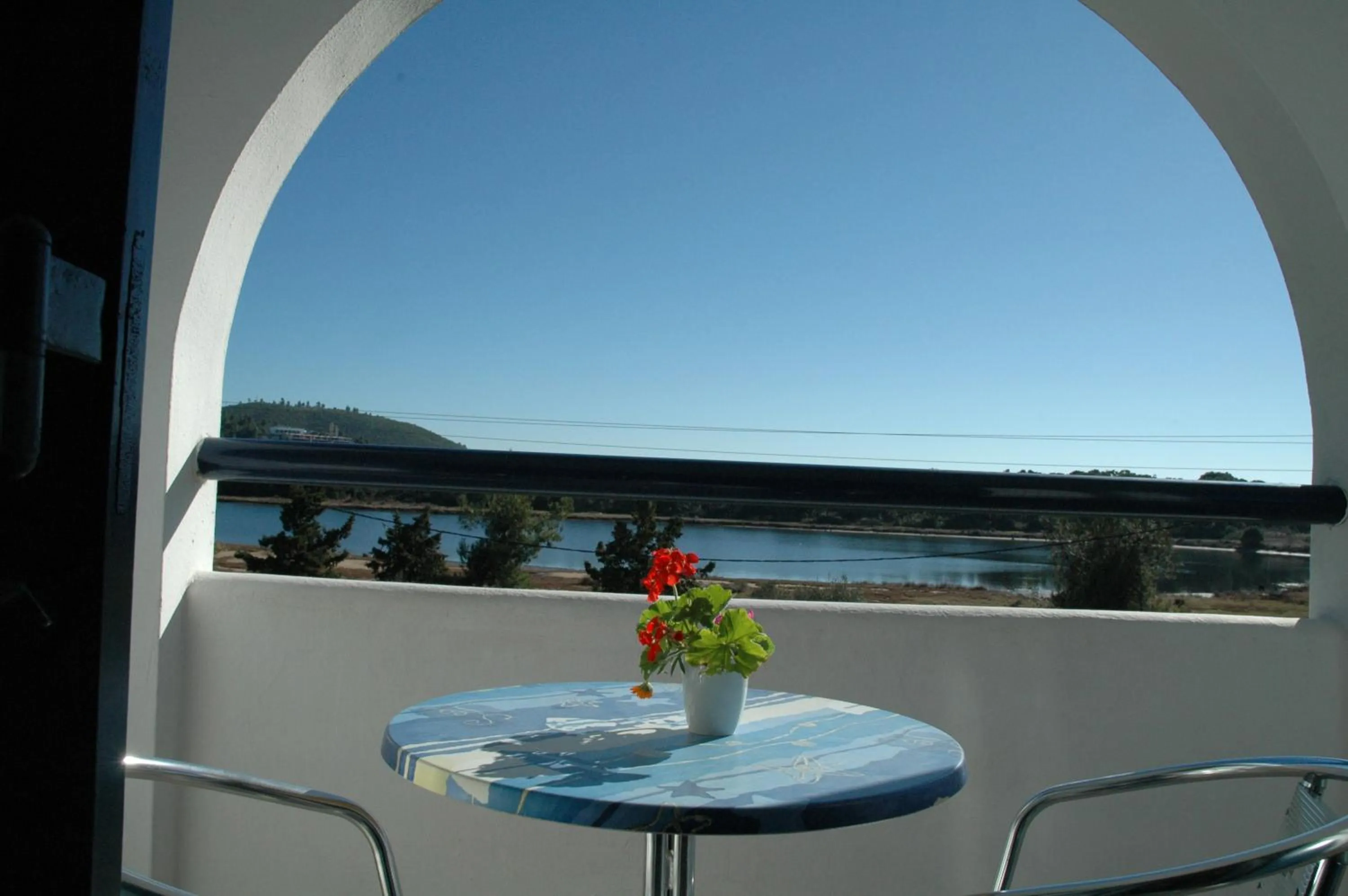 Balcony/Terrace in Maistrali Studios Skiathos