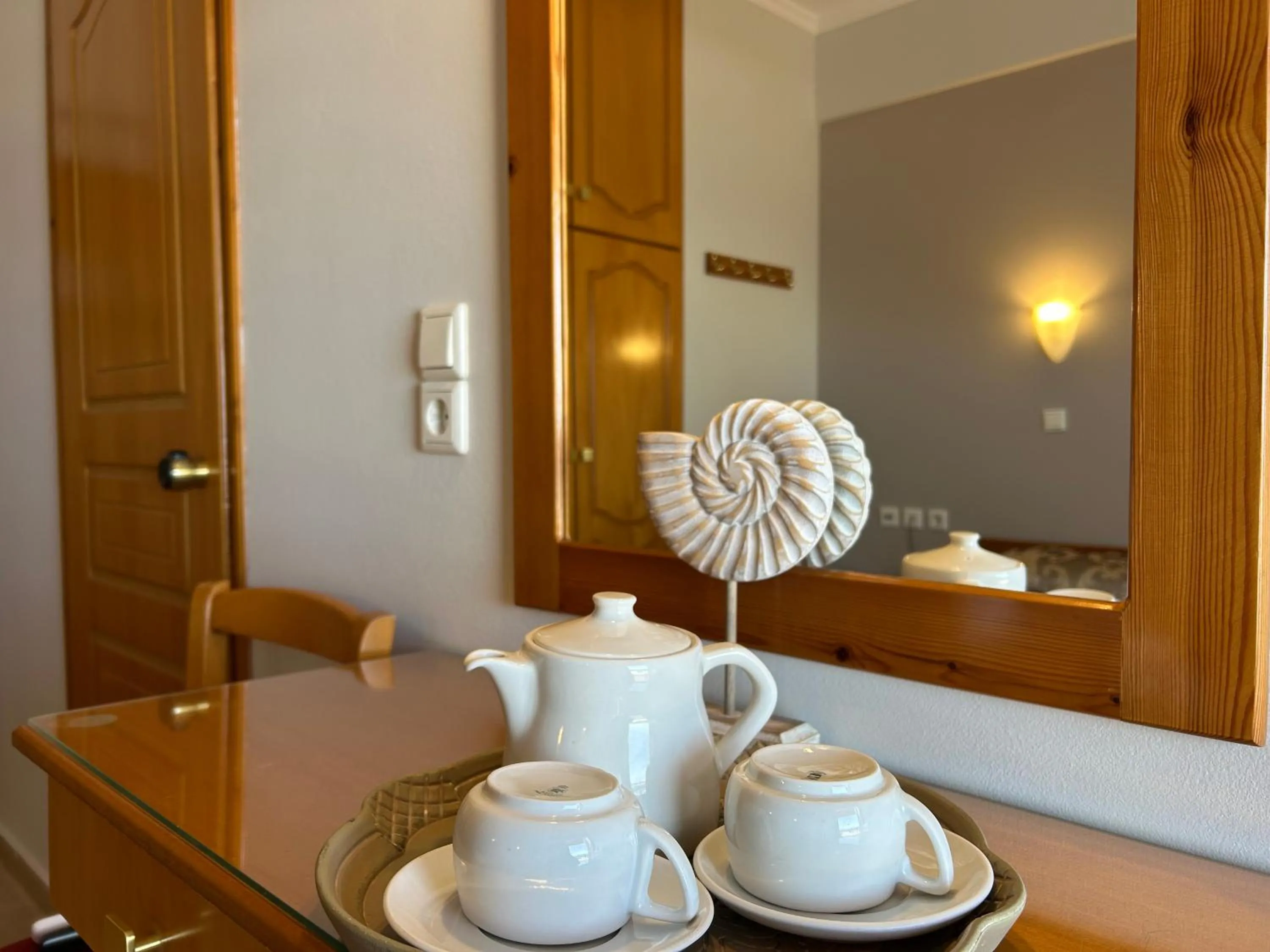 Bed in Brati II Beach Hotel
