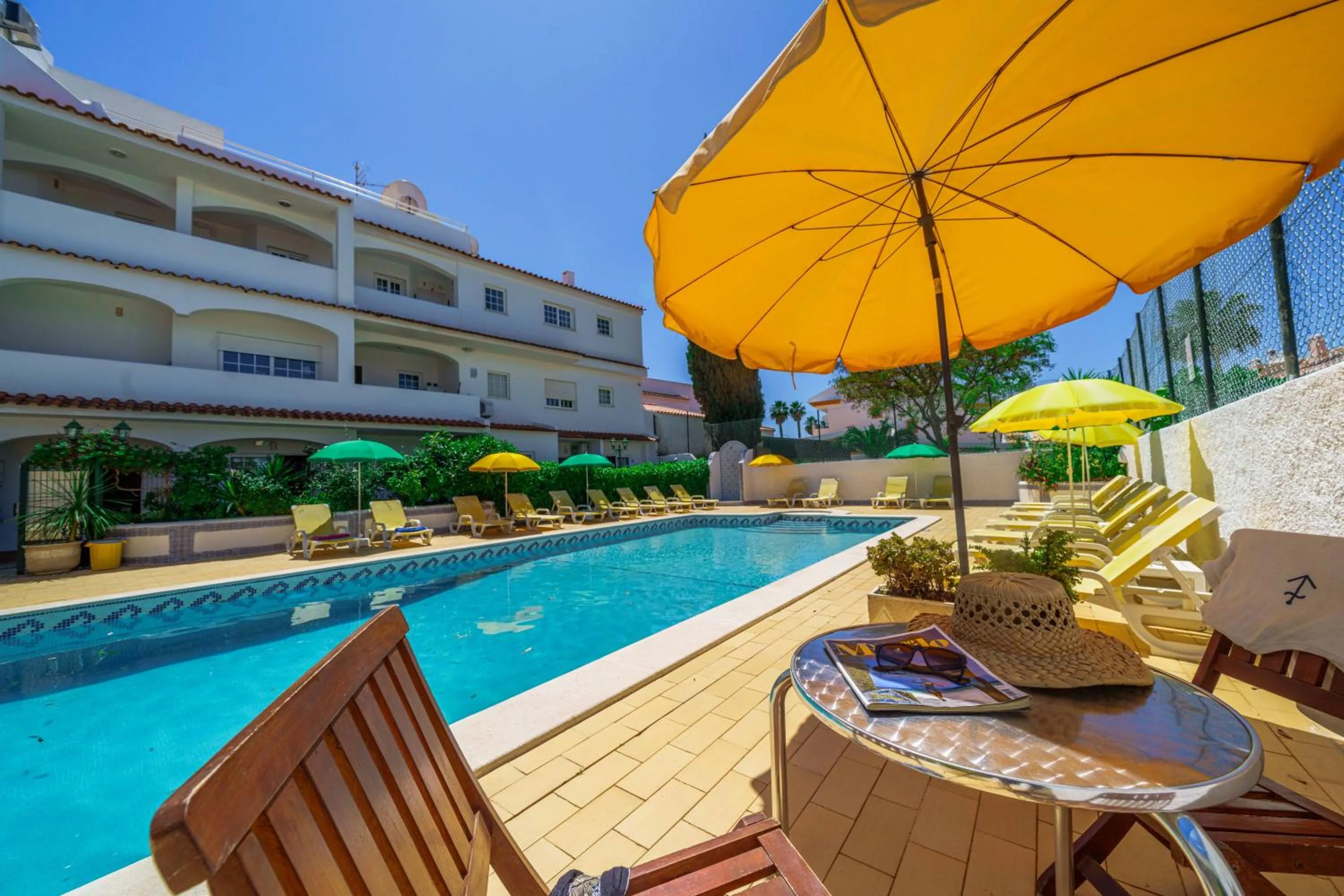 Pool view in Apartamentos Solar do Sol
