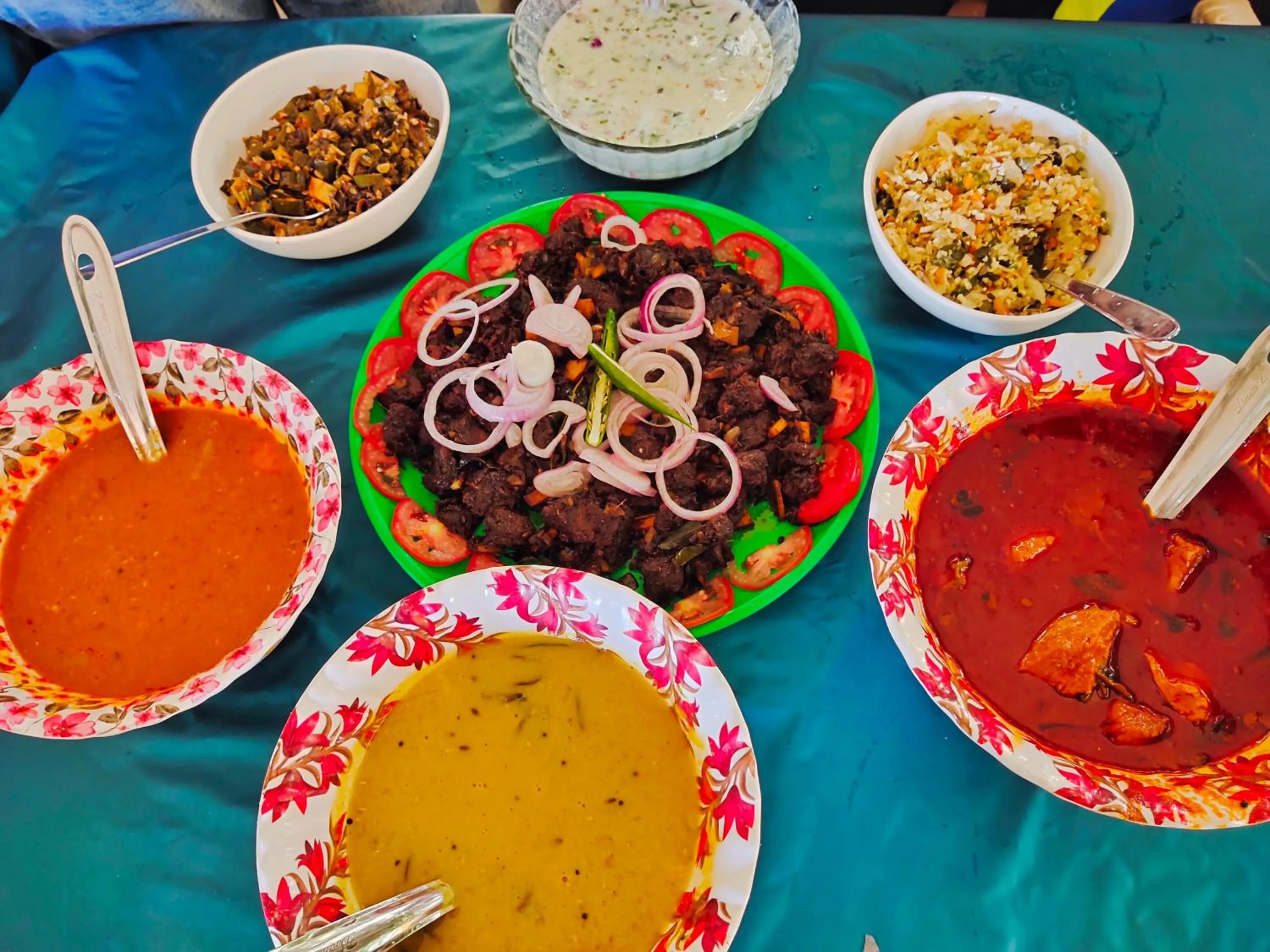 Lunch in Theeram Agro Farm Hill Resort Vagamon