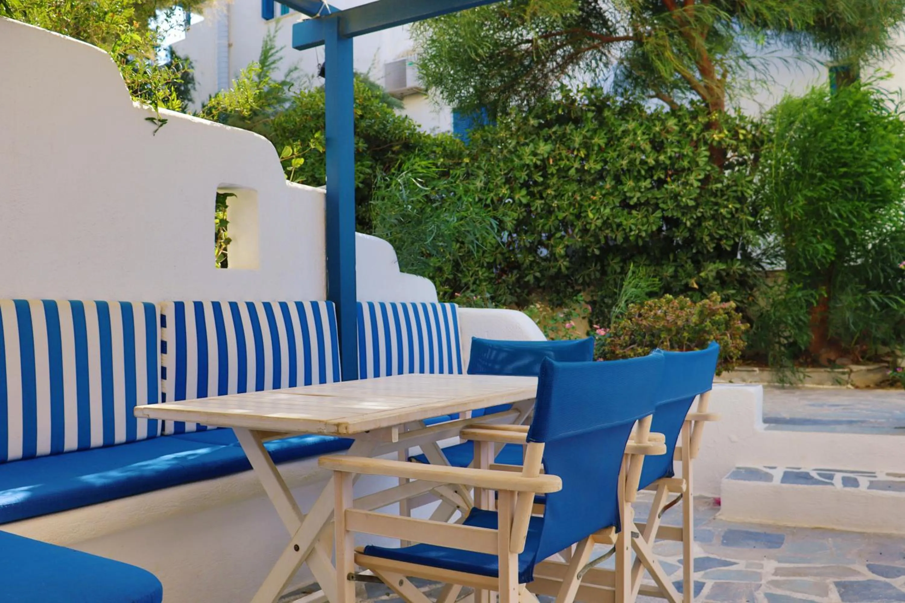 Garden view in Coralli Beach Apartments