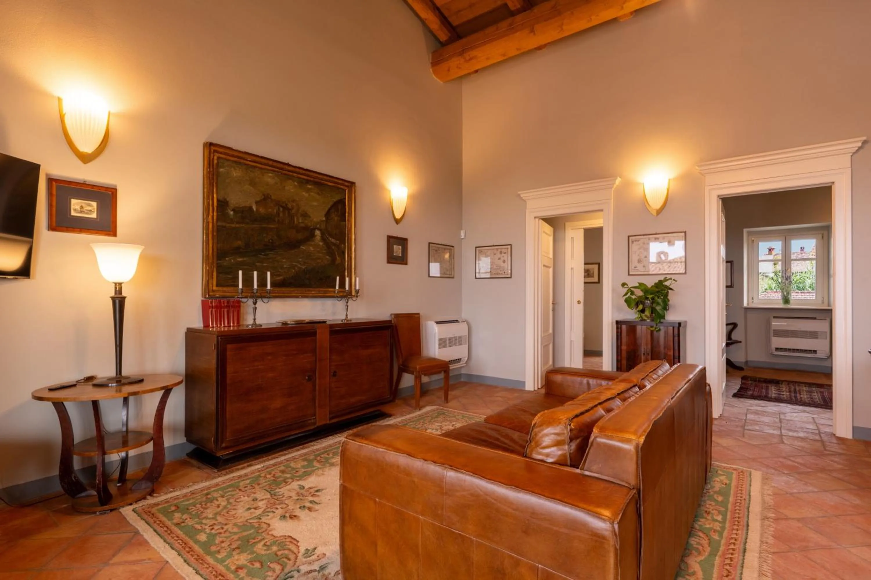Living room in Villa Bricco dei Cogni