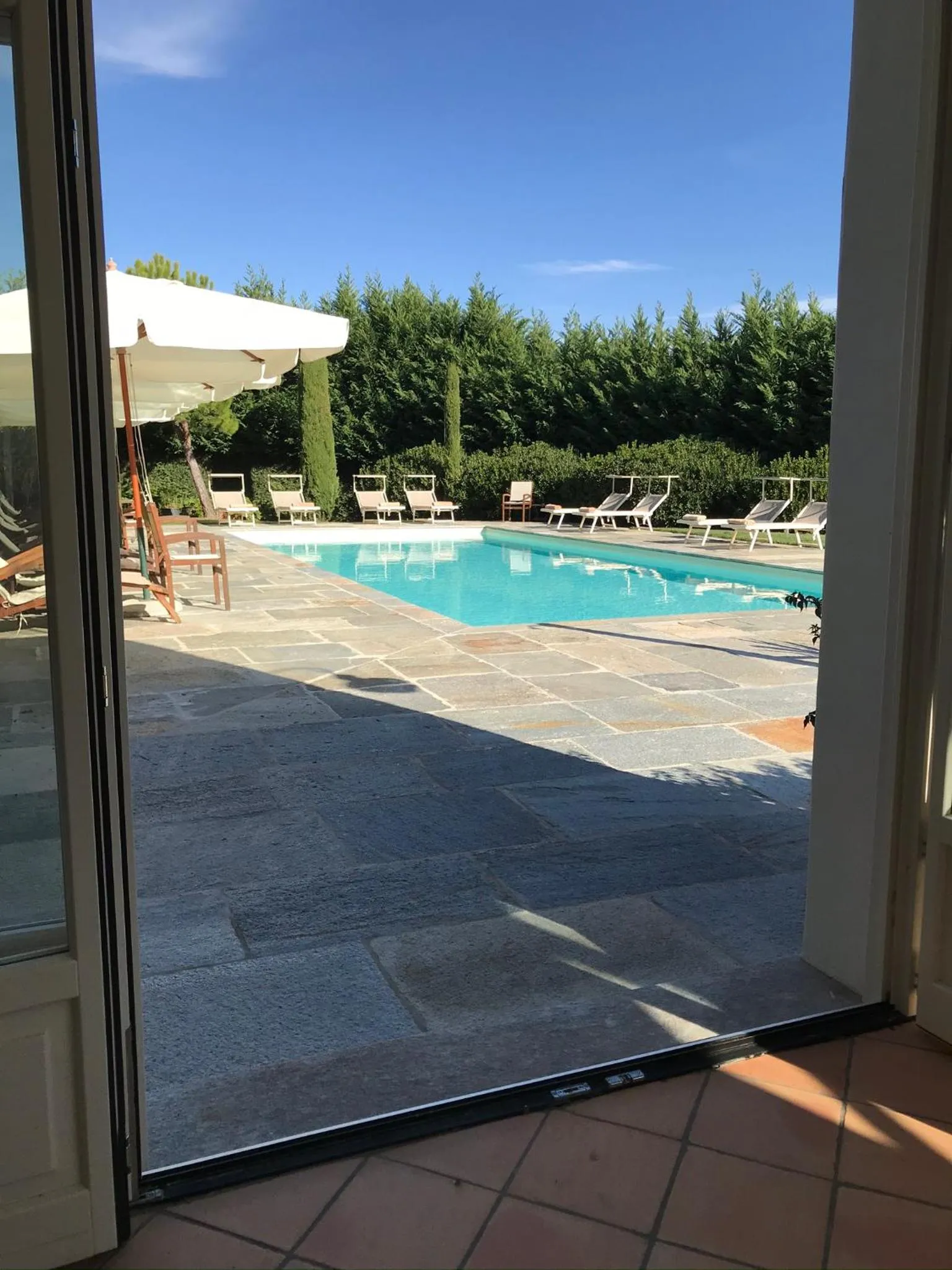 Pool view in Villa Bricco dei Cogni