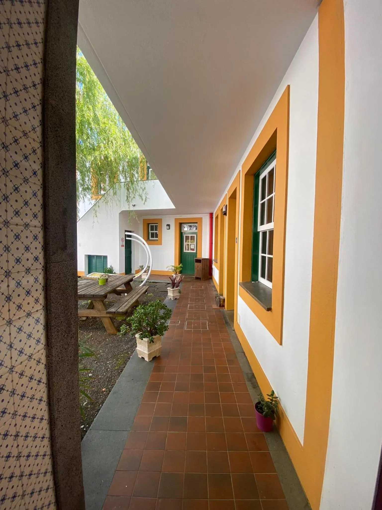 Garden view in Hospedaria Verdemar