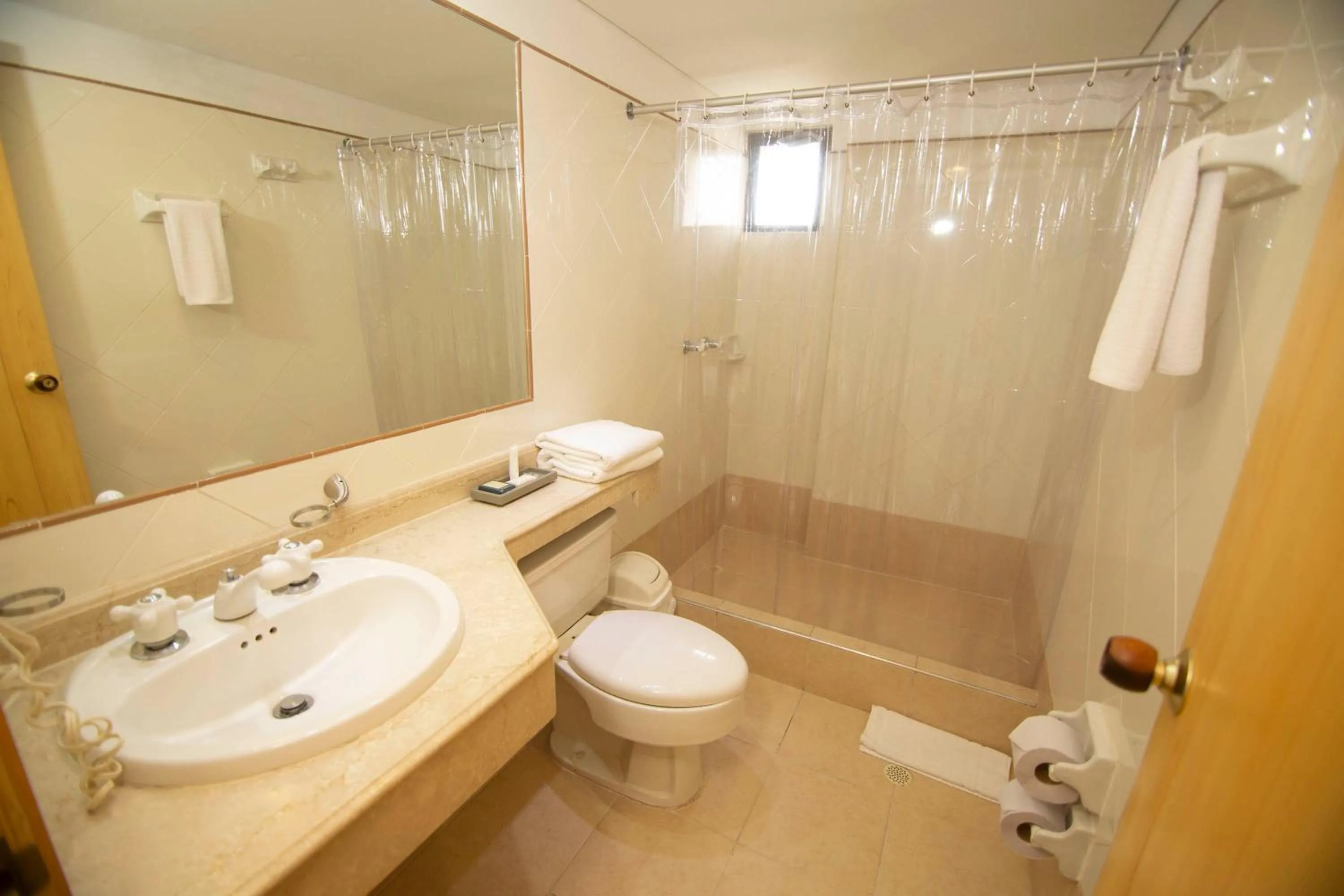 Shower in Hotel Barranquilla Plaza