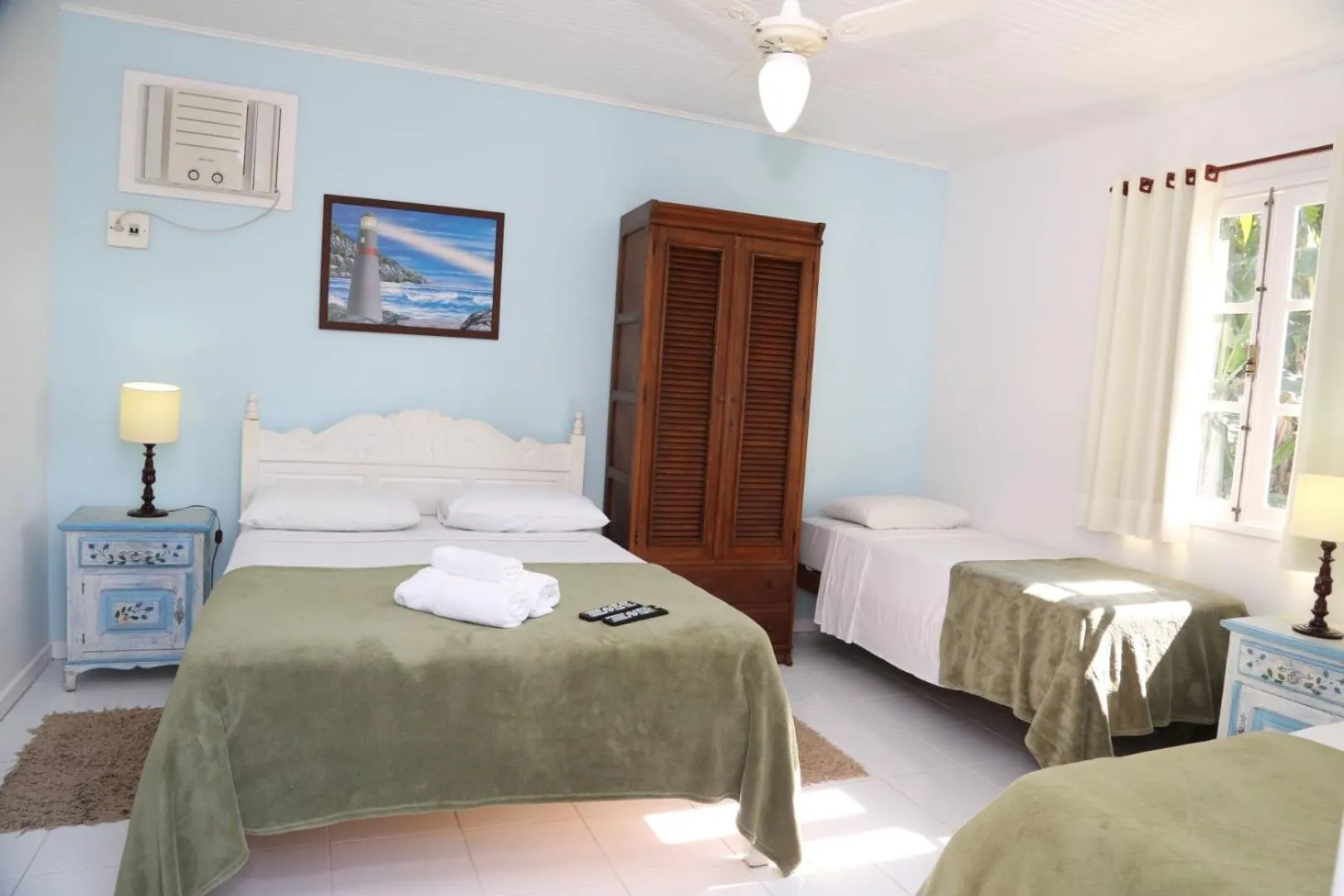 Bed in Pousada Solar Dos Corais