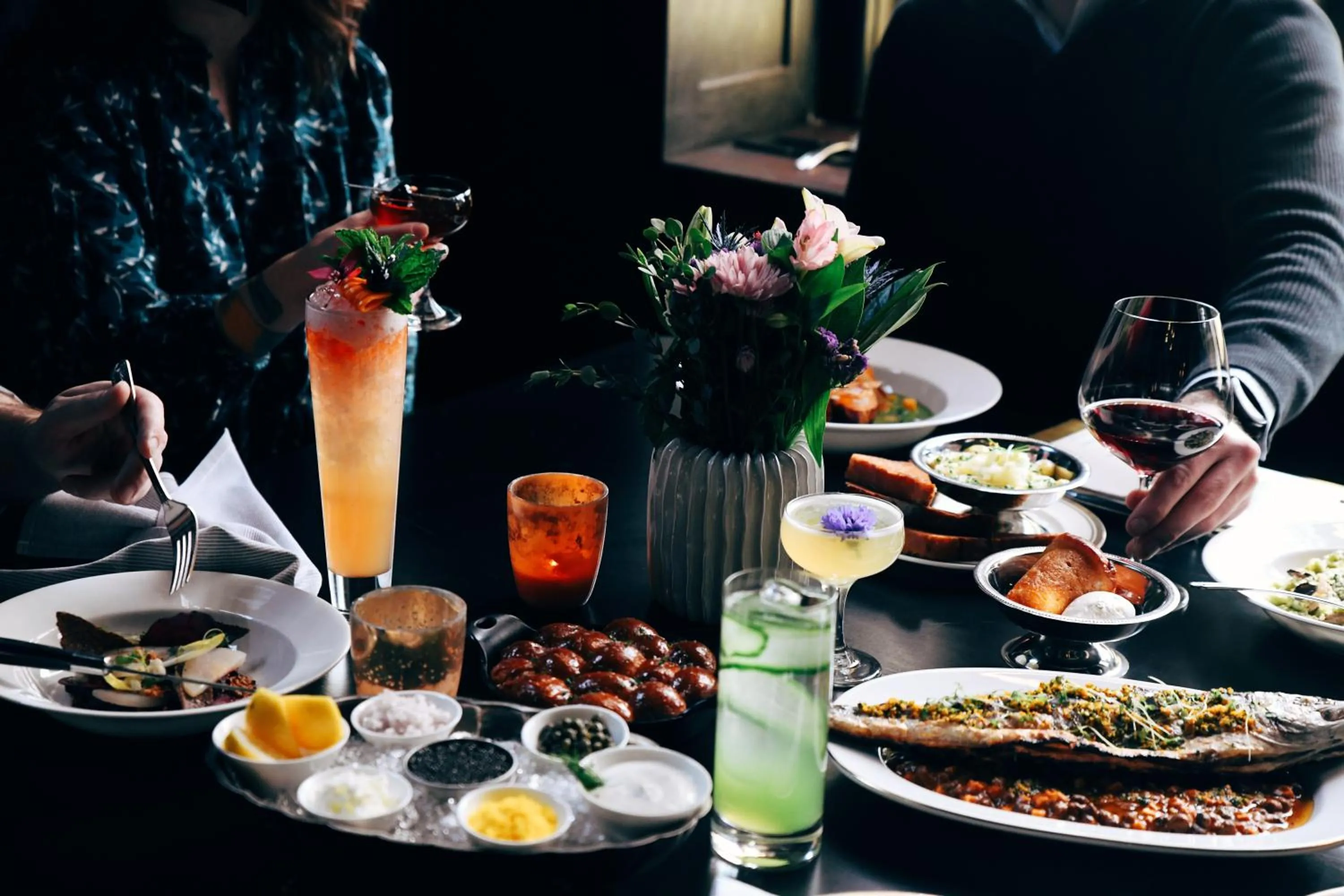 Dinner in Hotel Savoy Kansas City, Tapestry Collection by Hilton