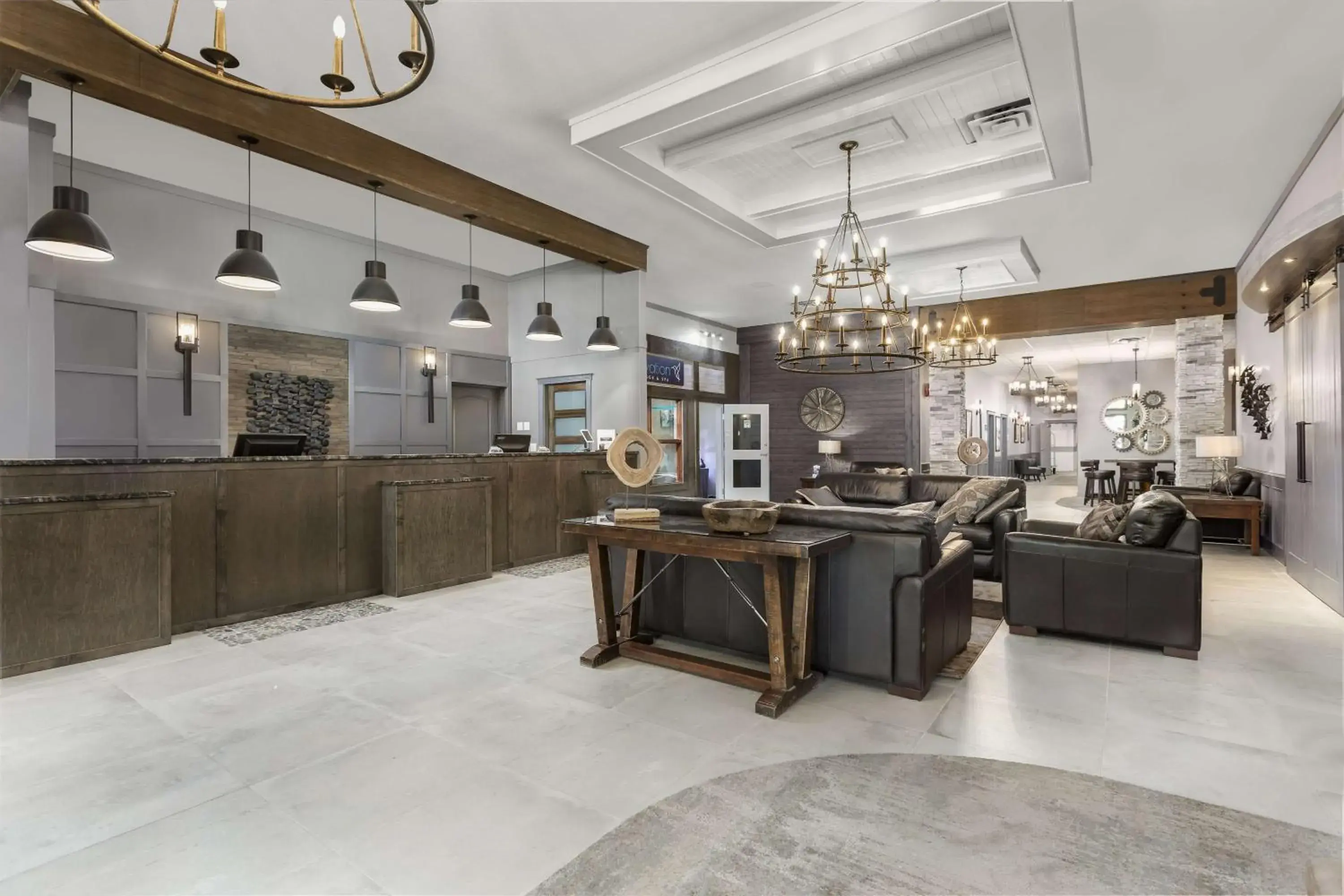 Lobby or reception in Prestige Radium Hot Springs Resort, WorldHotels Crafted Lobby or reception in Prestige Radium Hot Springs Resort, WorldHotels Crafted