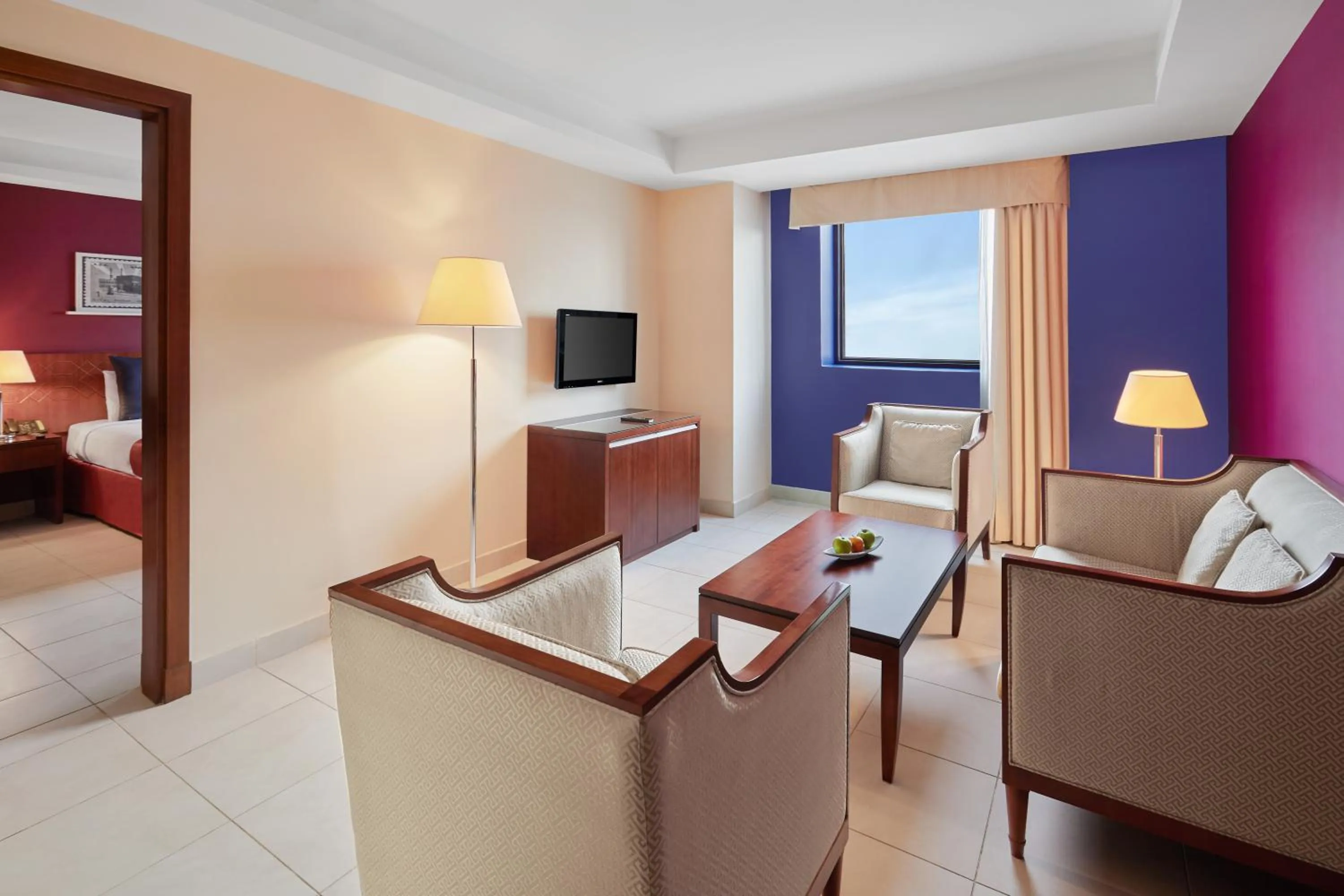 Living room, Bed in Makarem Al Bait Al Azizia Hotel