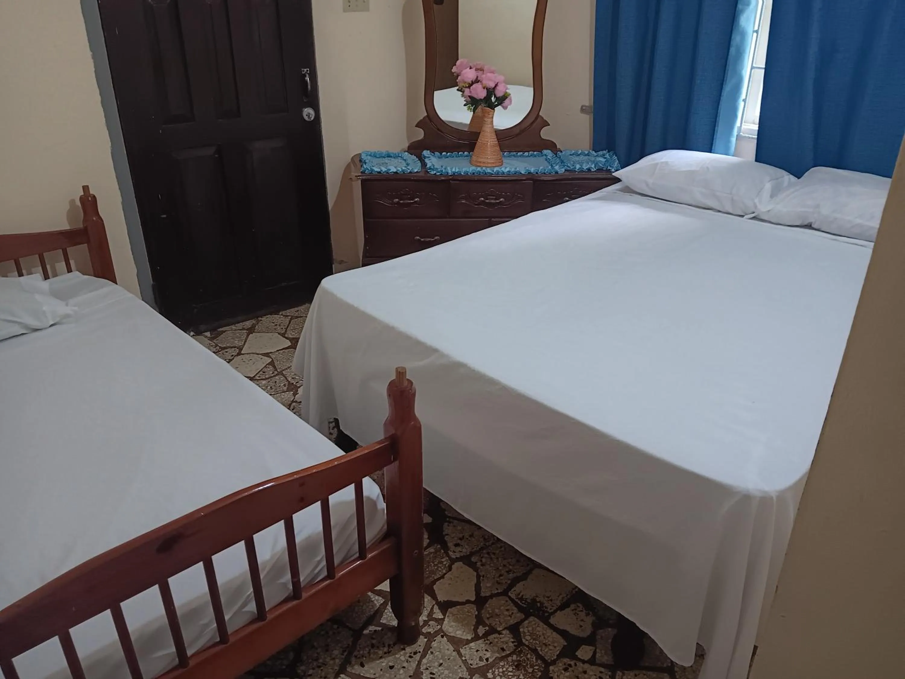 Bed in Cozy Family Inn