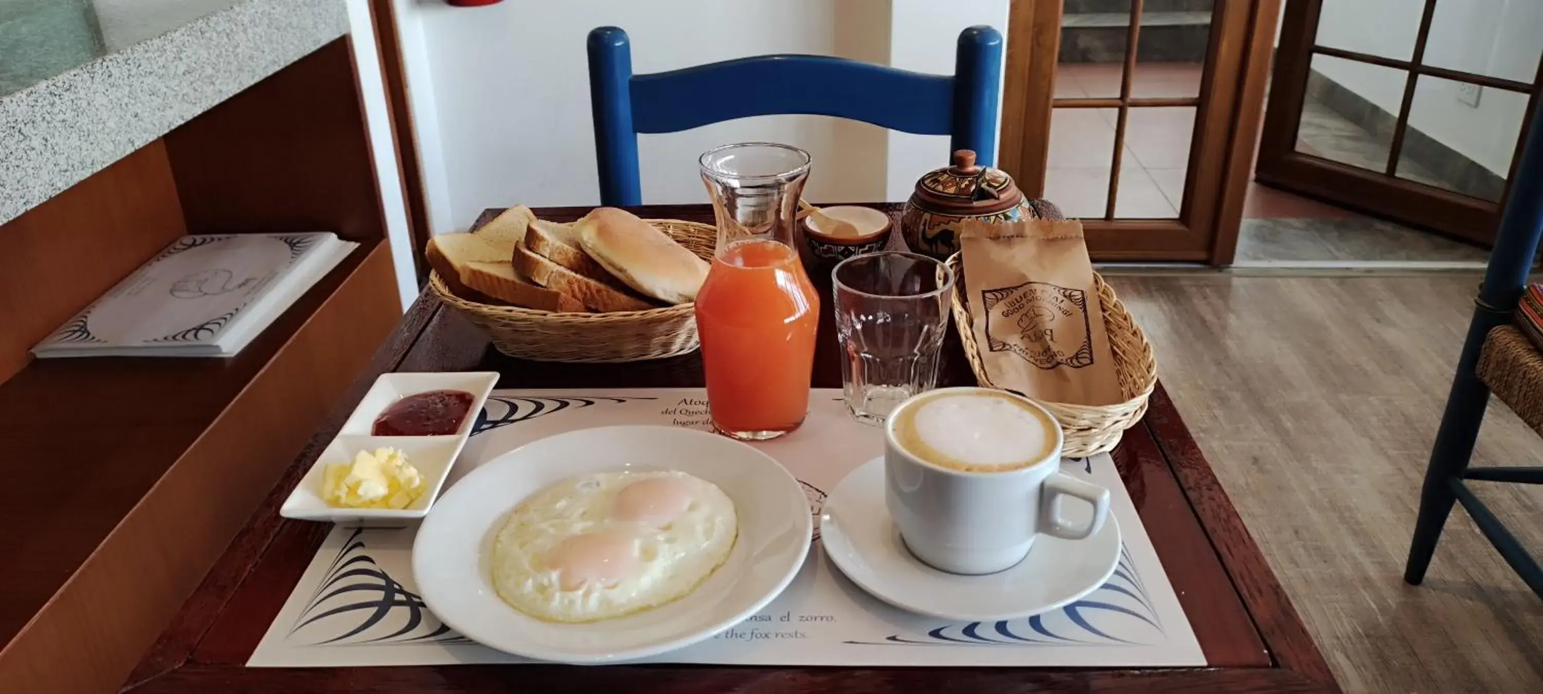 Breakfast in Atoq San Blas Hotel Breakfast in Atoq San Blas Hotel