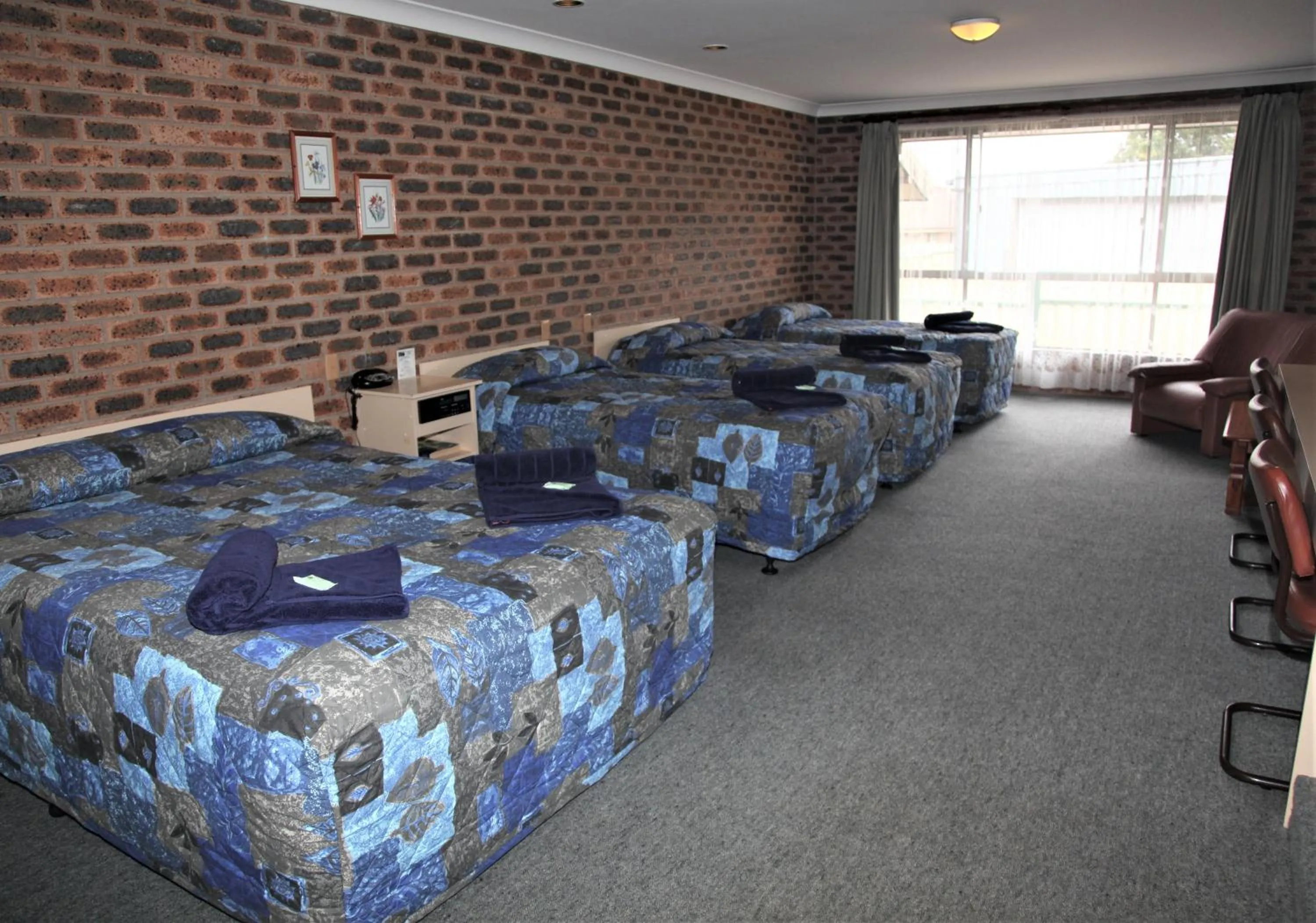 Bed in Big Trout Motel