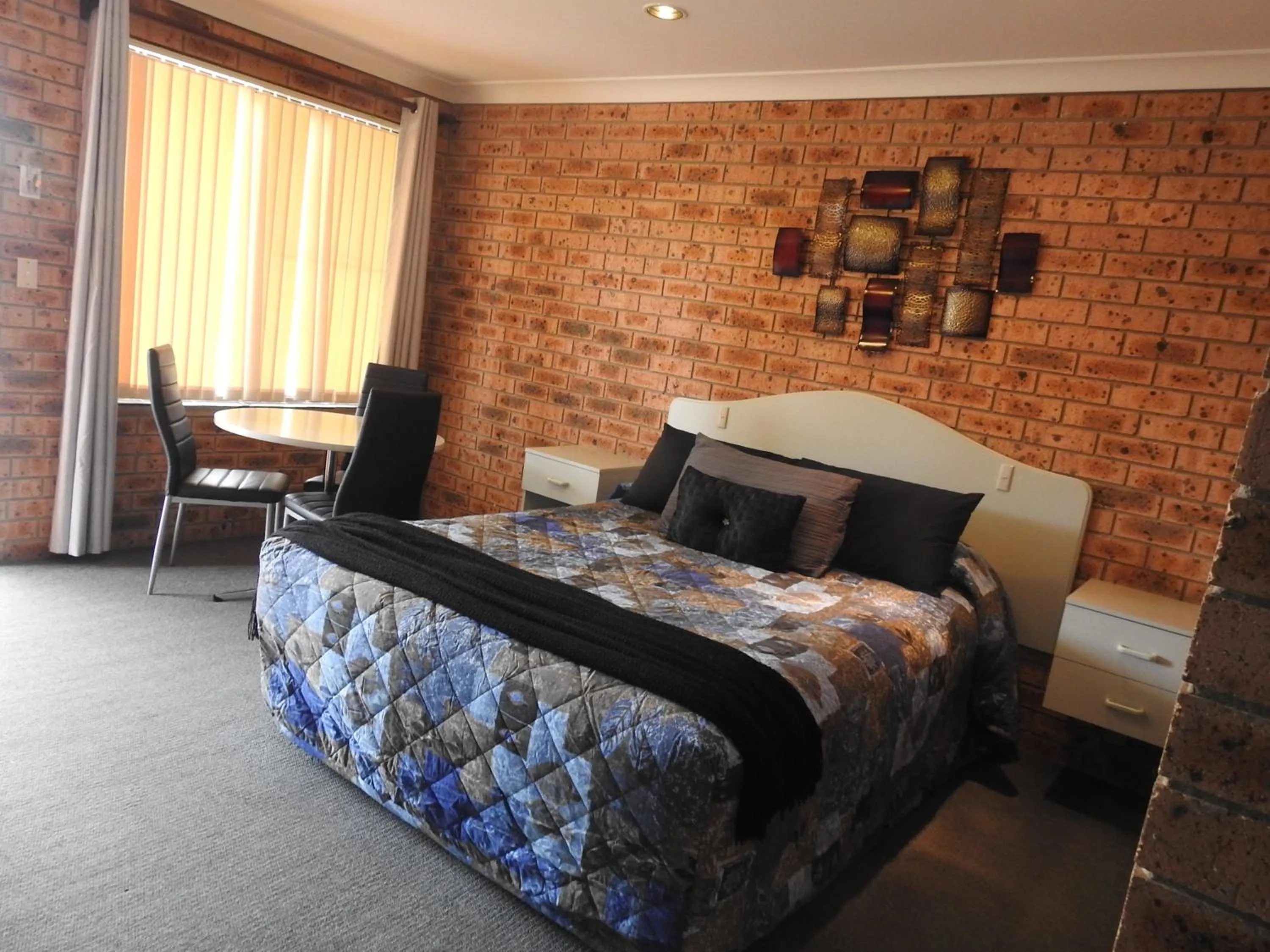 Bed in Big Trout Motel