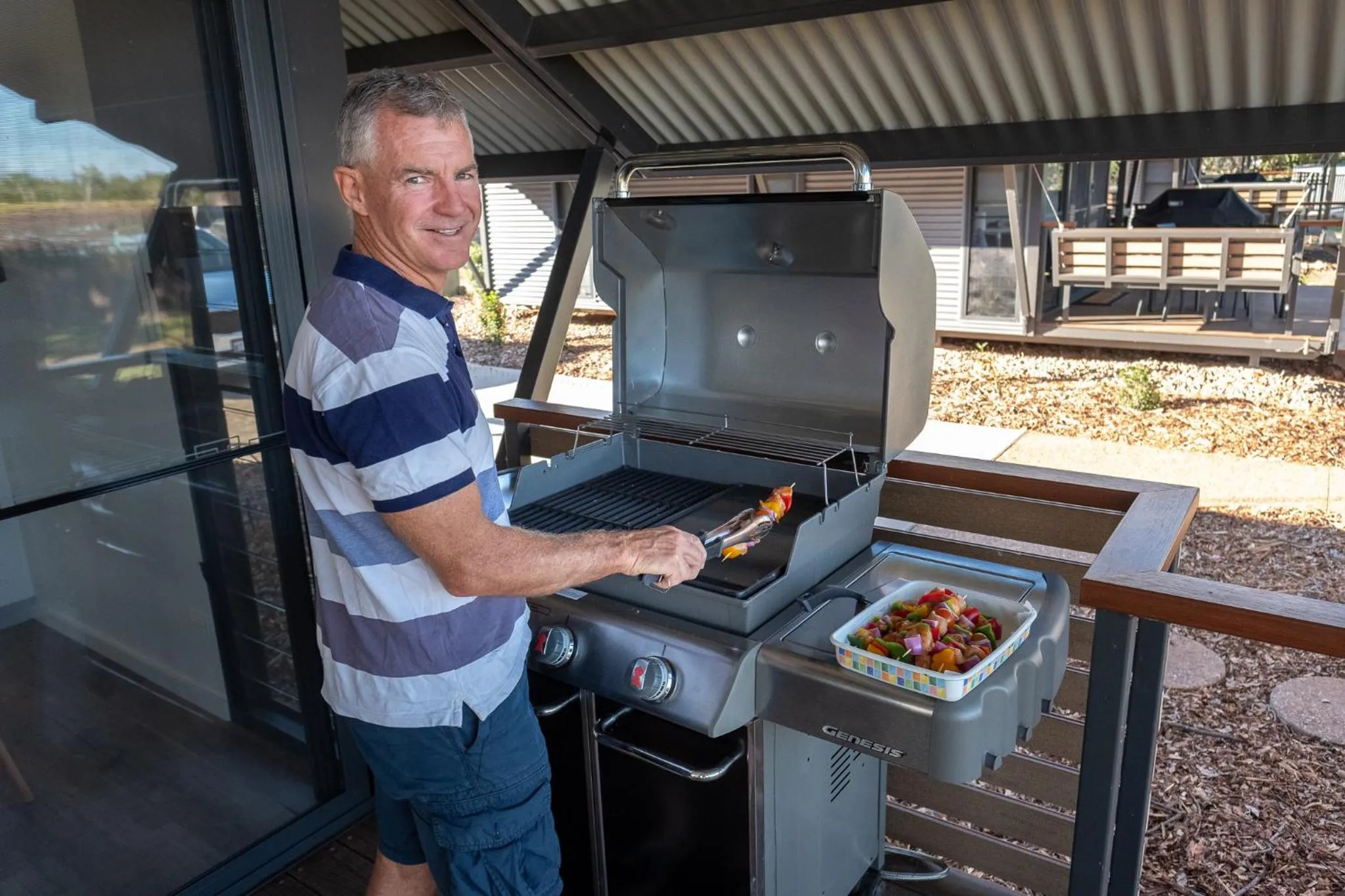 BBQ facilities in Kimberleyland Waterfront Holiday Park