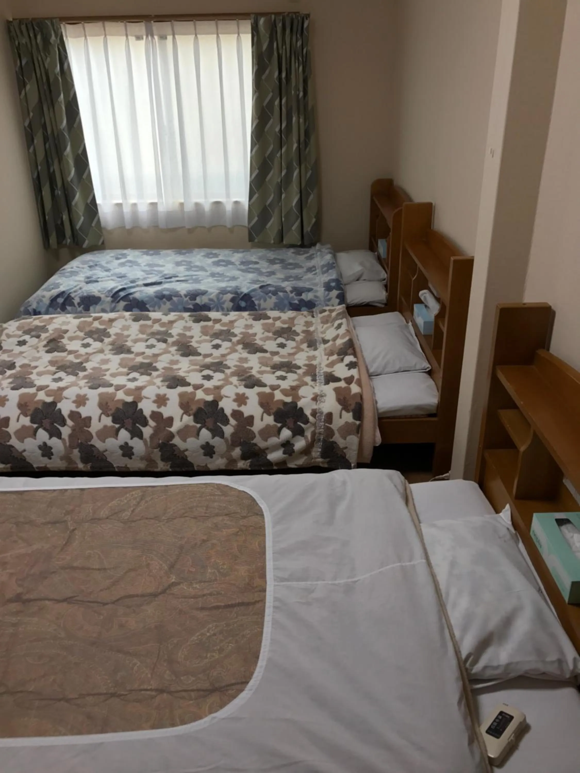 Bed in Minshuku Takenoya