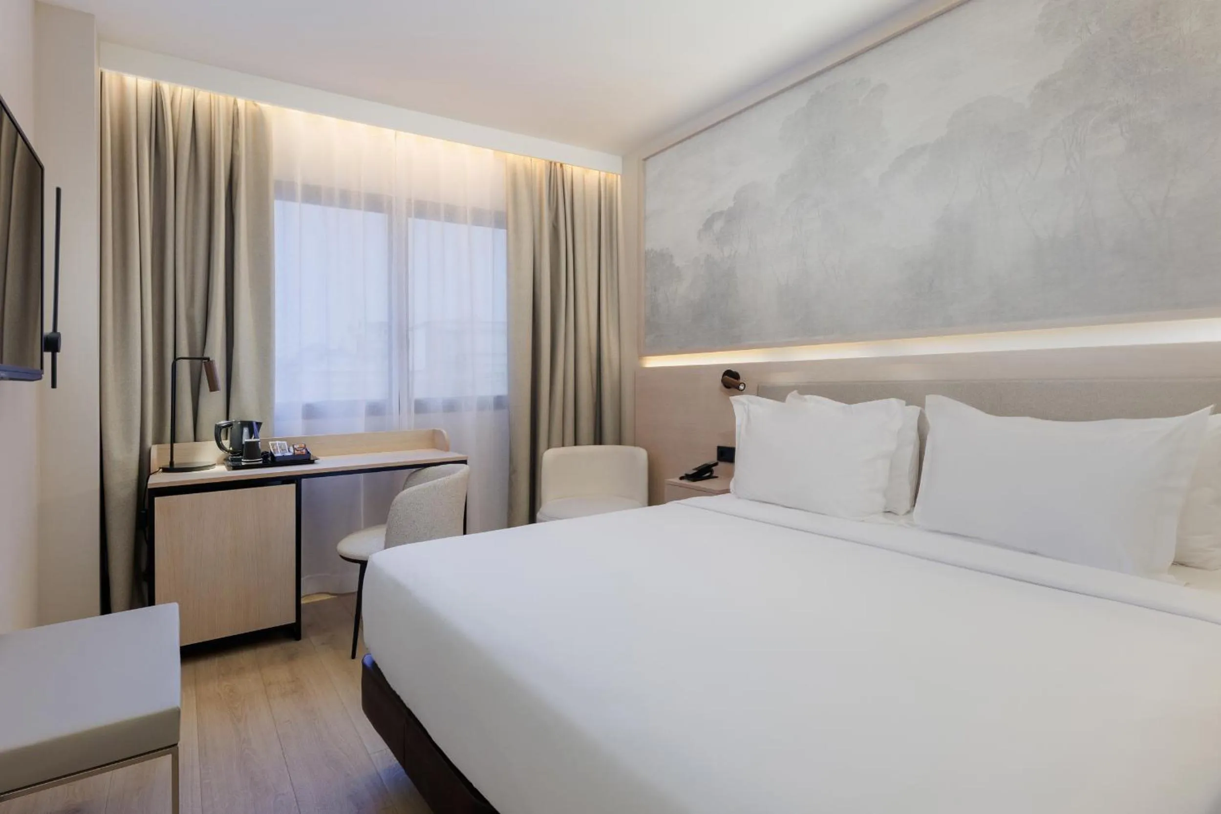 Bed in Hotel Vilamarí