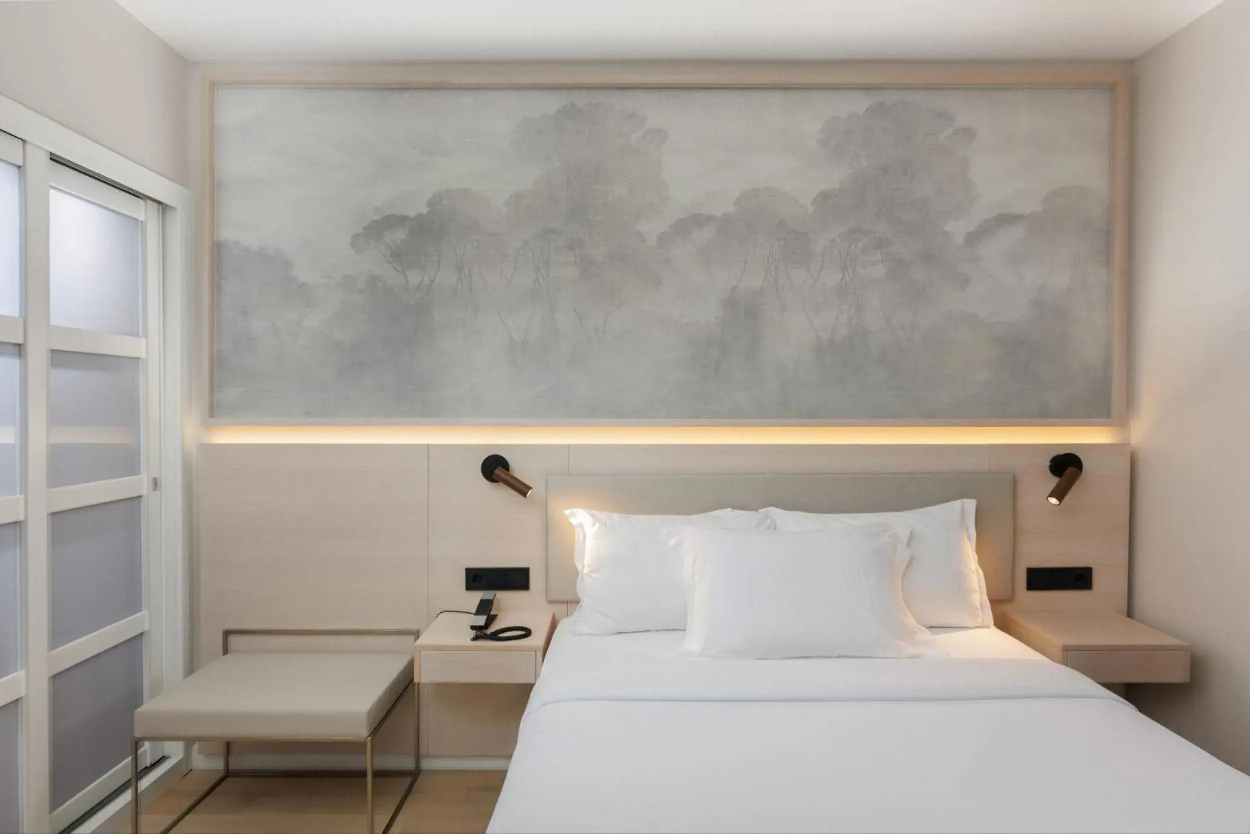 Bed in Hotel Vilamarí Bed in Hotel Vilamarí