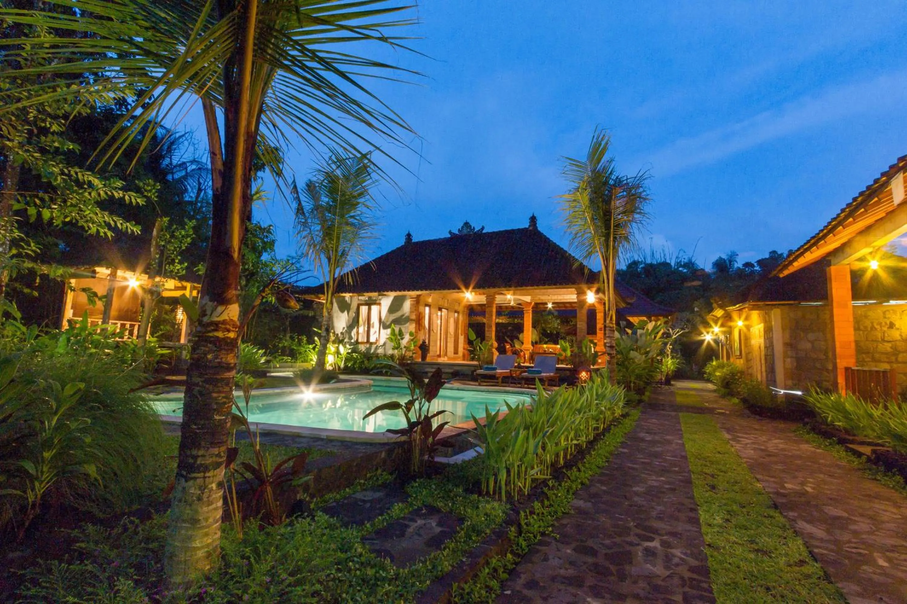 Swimming pool in Jero Sebali Villa by Travellink Bali