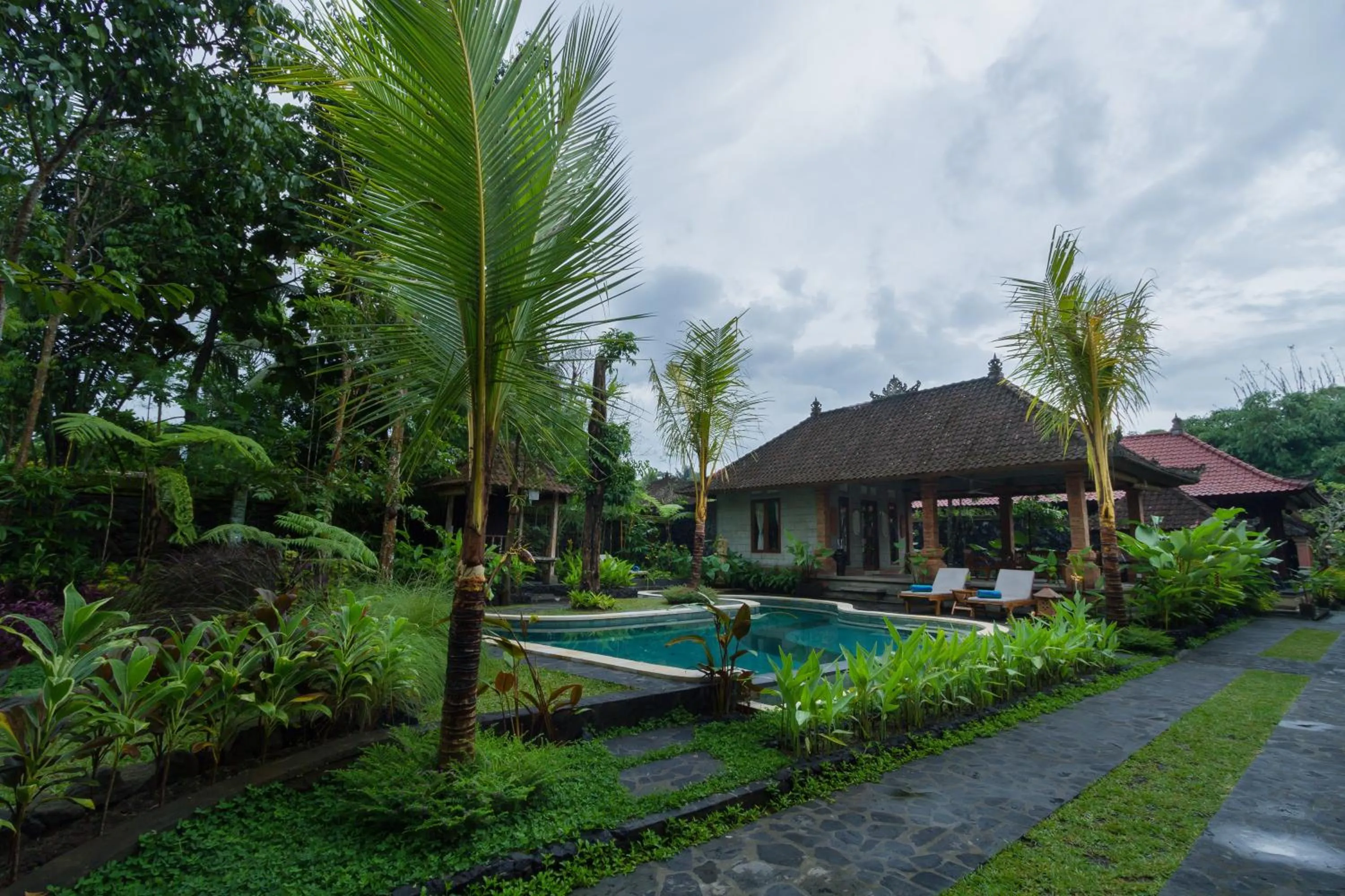 Swimming pool in Jero Sebali Villa by Travellink Bali