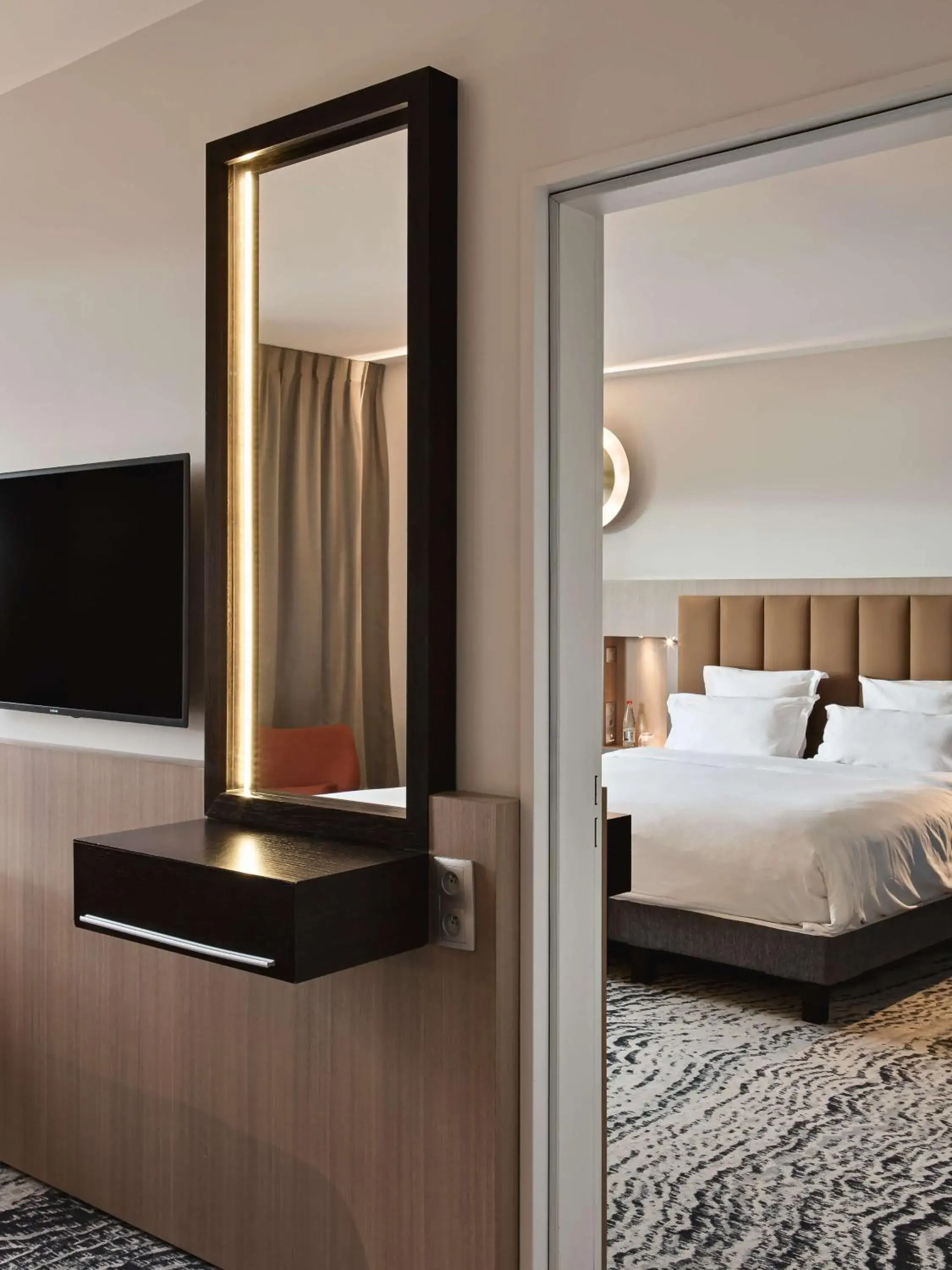 Bed in DoubleTree by Hilton Lyon Eurexpo Bed in DoubleTree by Hilton Lyon Eurexpo