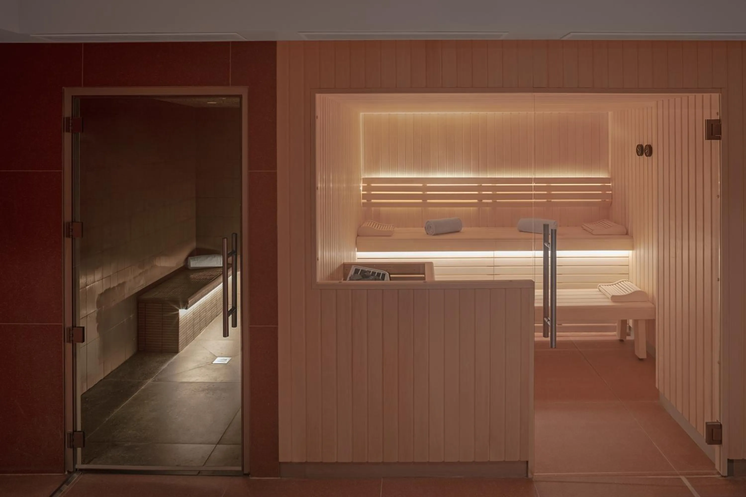 Sauna in DoubleTree by Hilton Lyon Eurexpo