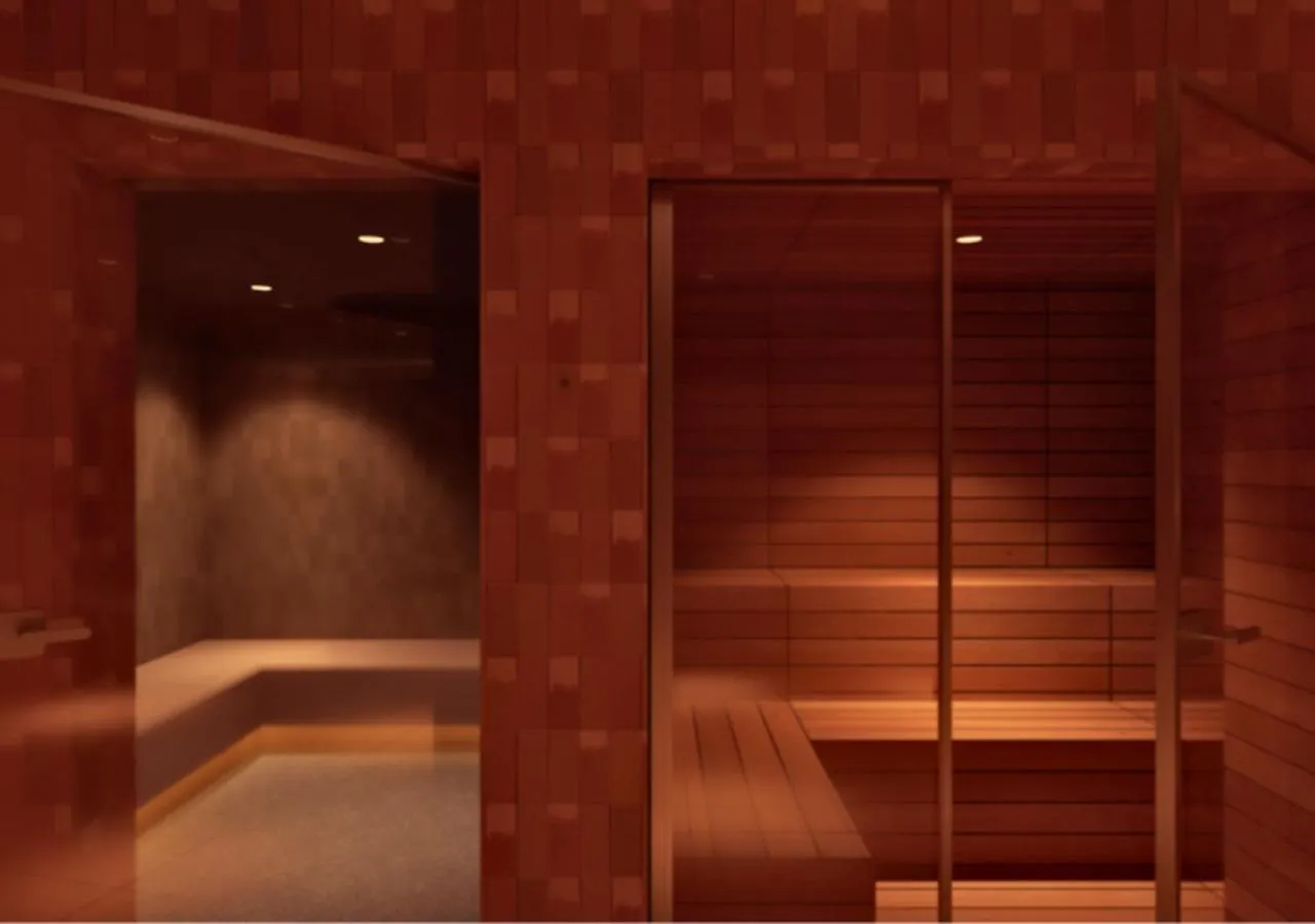 Sauna in DoubleTree by Hilton Lyon Eurexpo