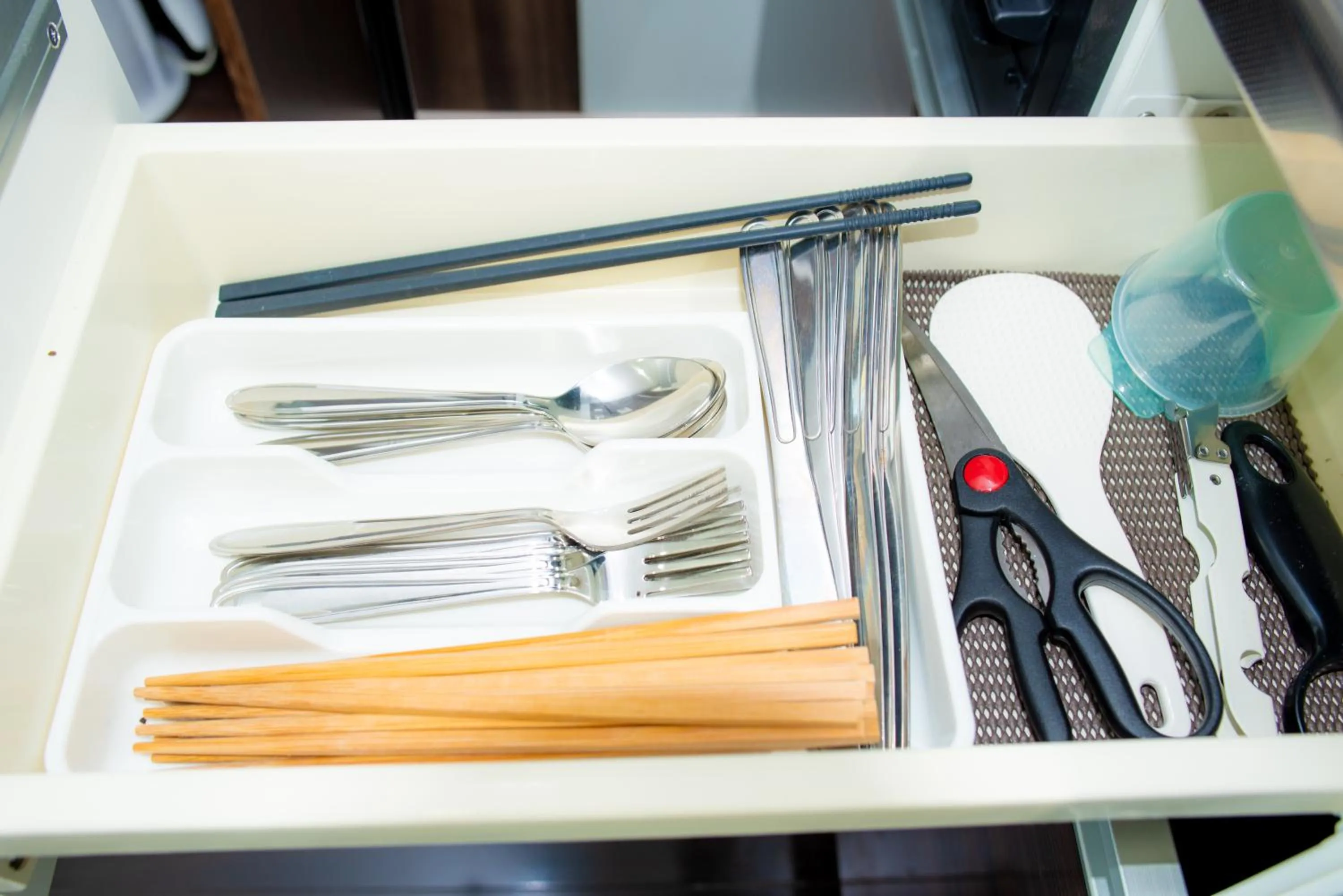 Kitchen or kitchenette in Kourijima L'hotels
