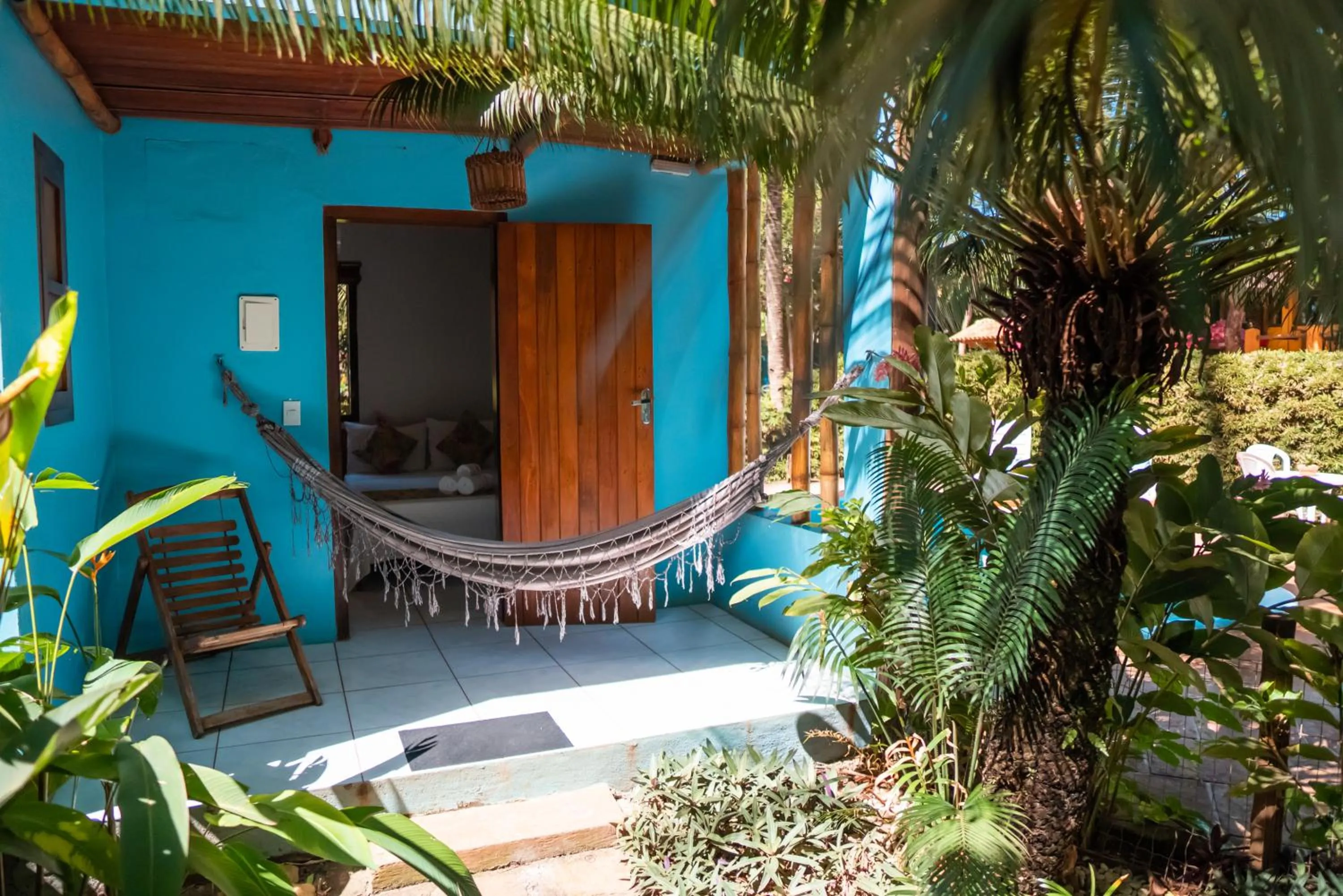 Balcony/Terrace in Pousada Bambu