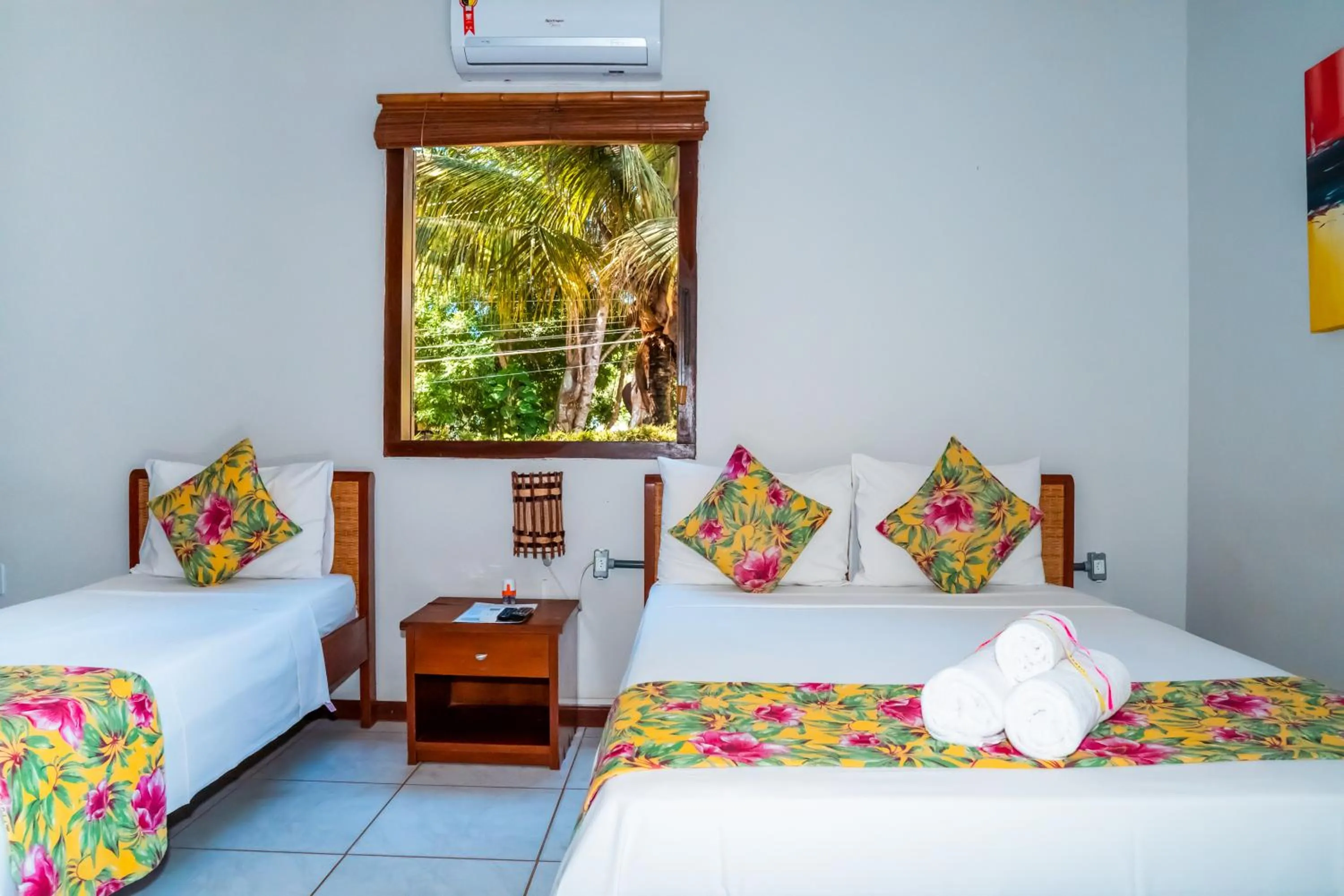 Bed in Pousada Bambu