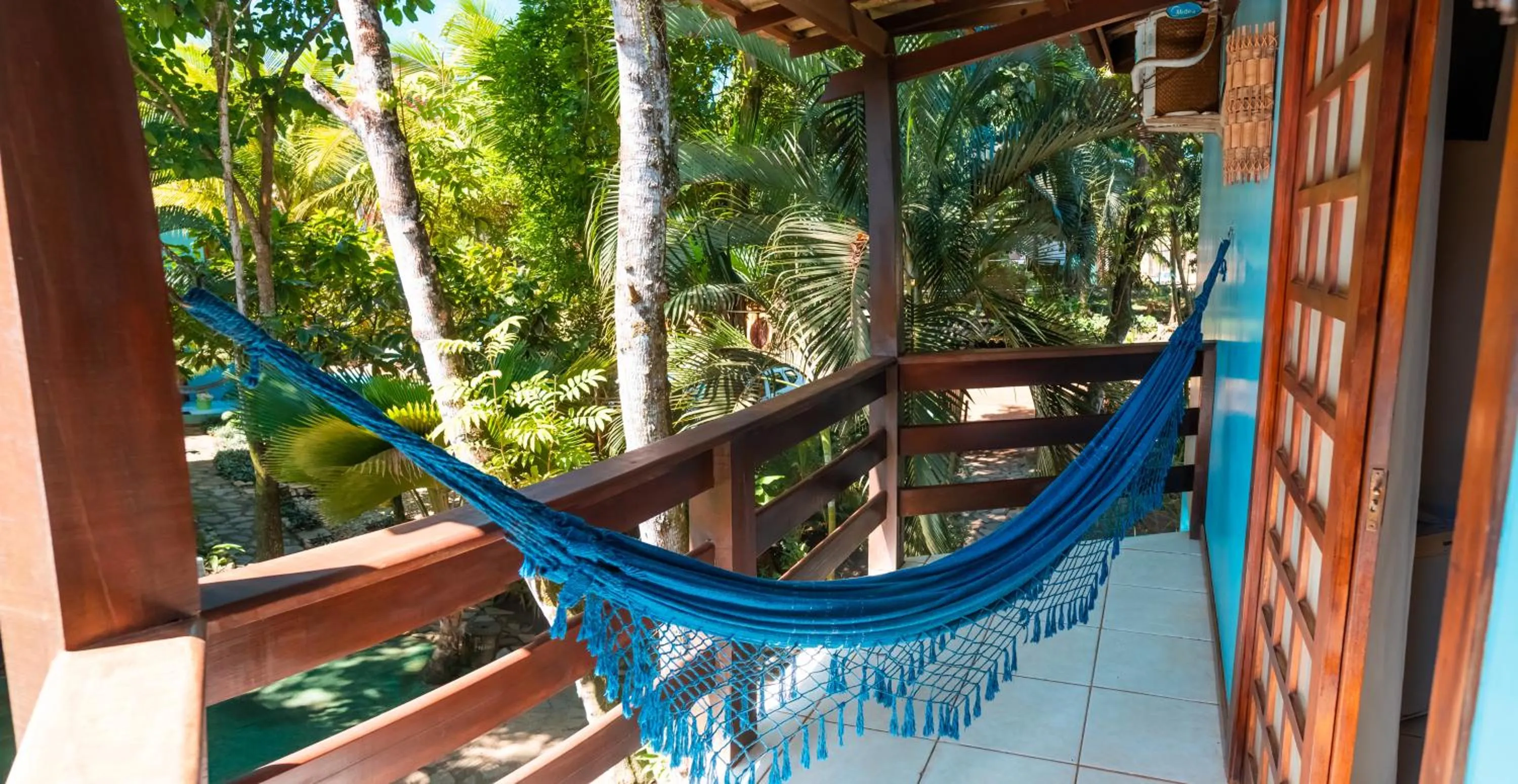 Balcony/Terrace in Pousada Bambu