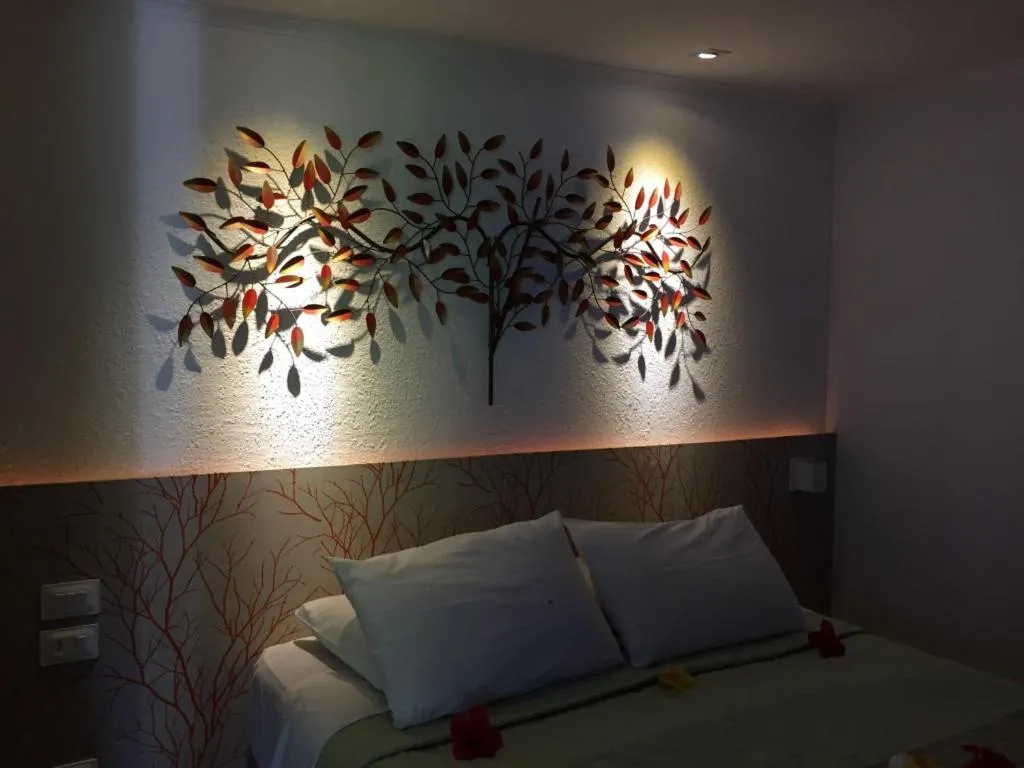 Bed in Pousada Del Mares