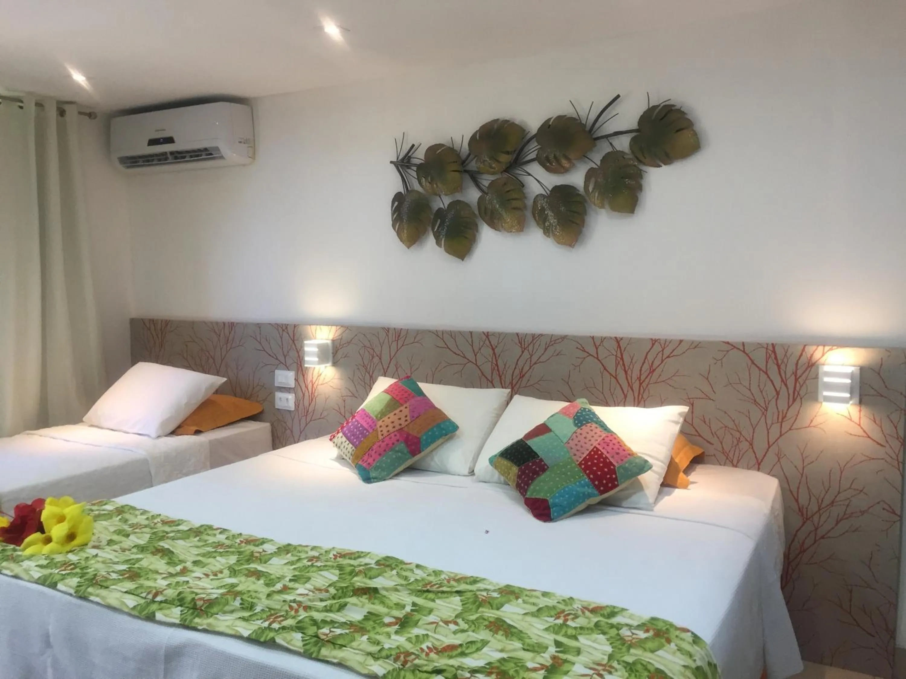 Bed in Pousada Del Mares