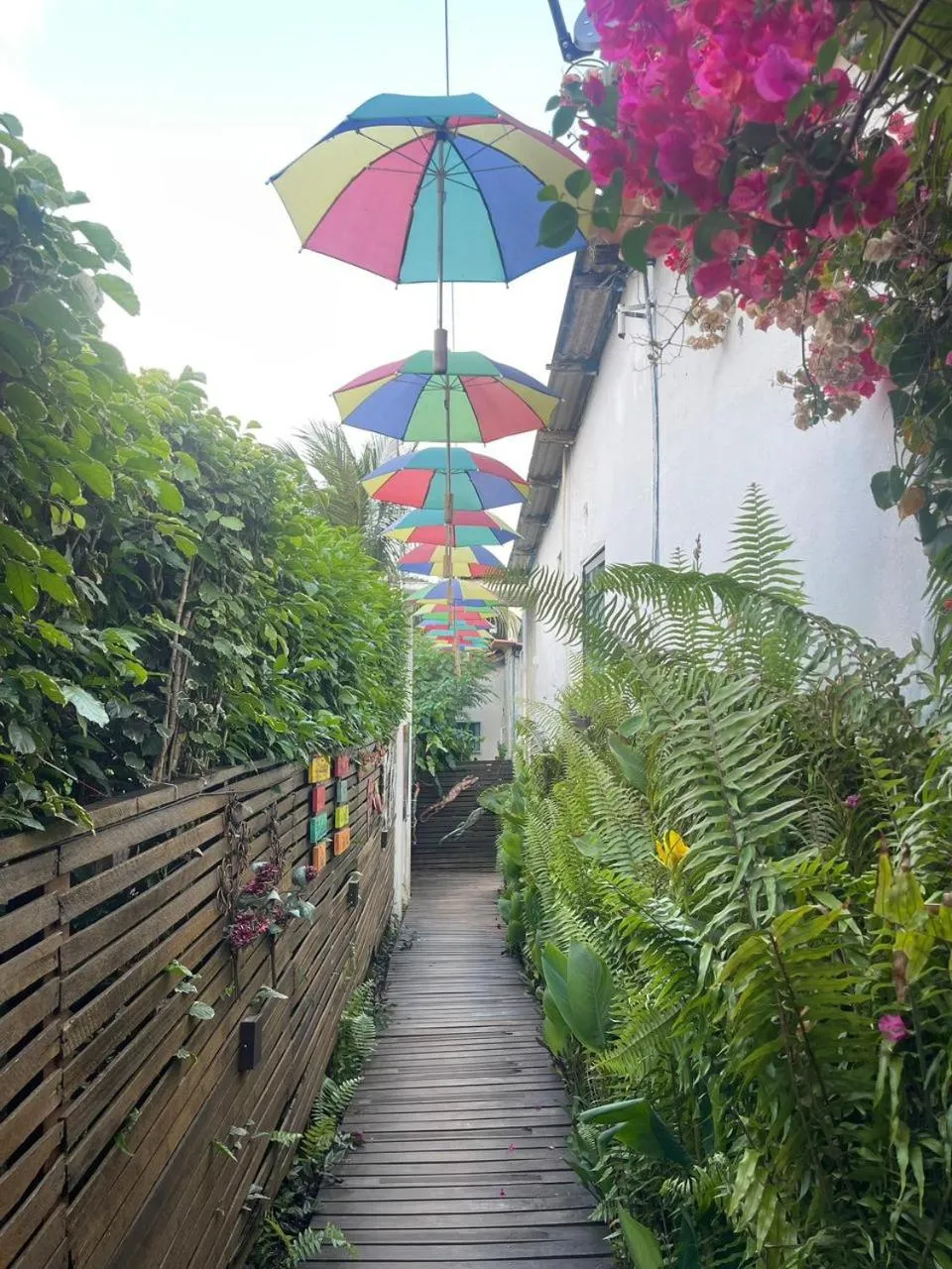 Garden view in Pousada Del Mares
