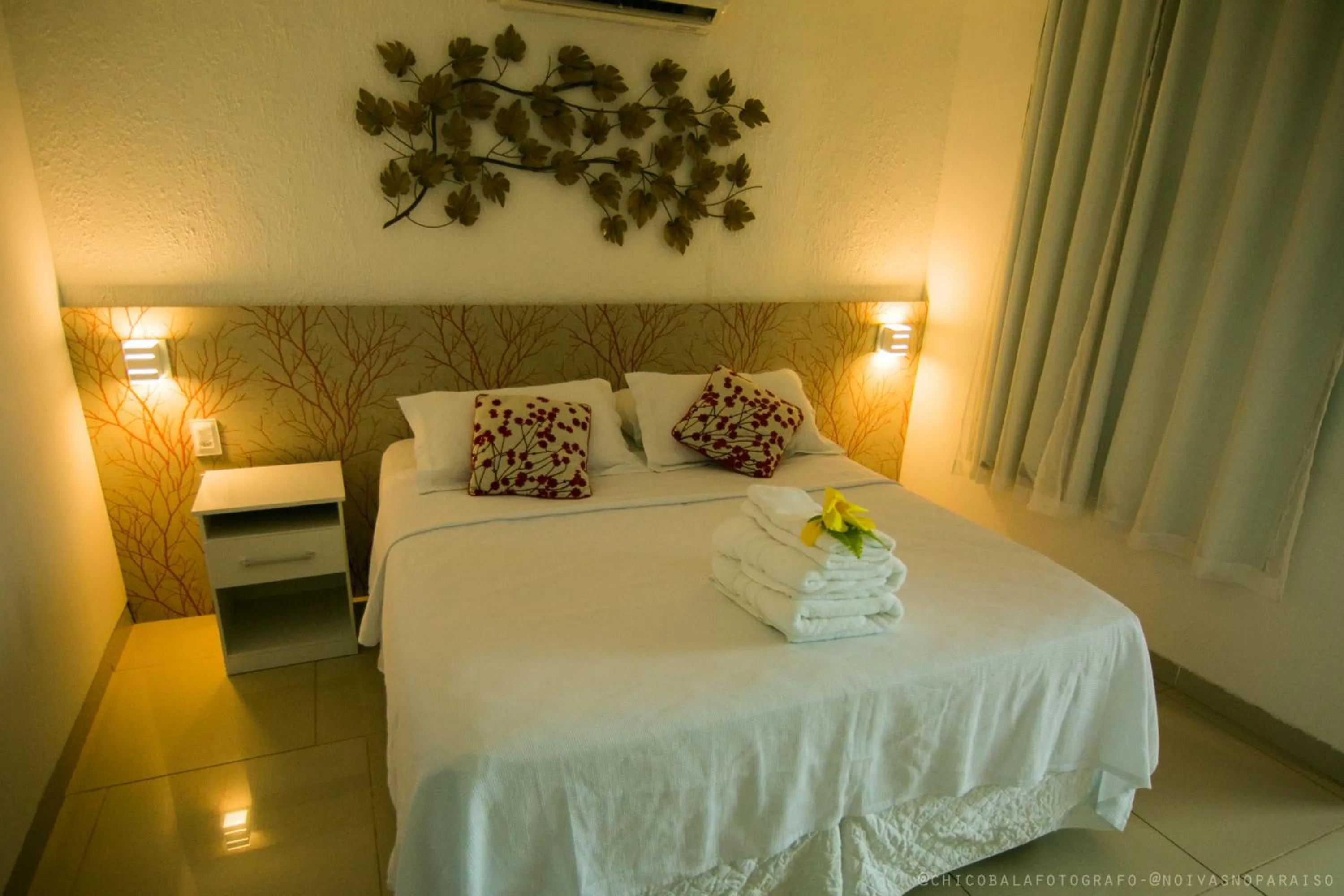 Bed in Pousada Del Mares