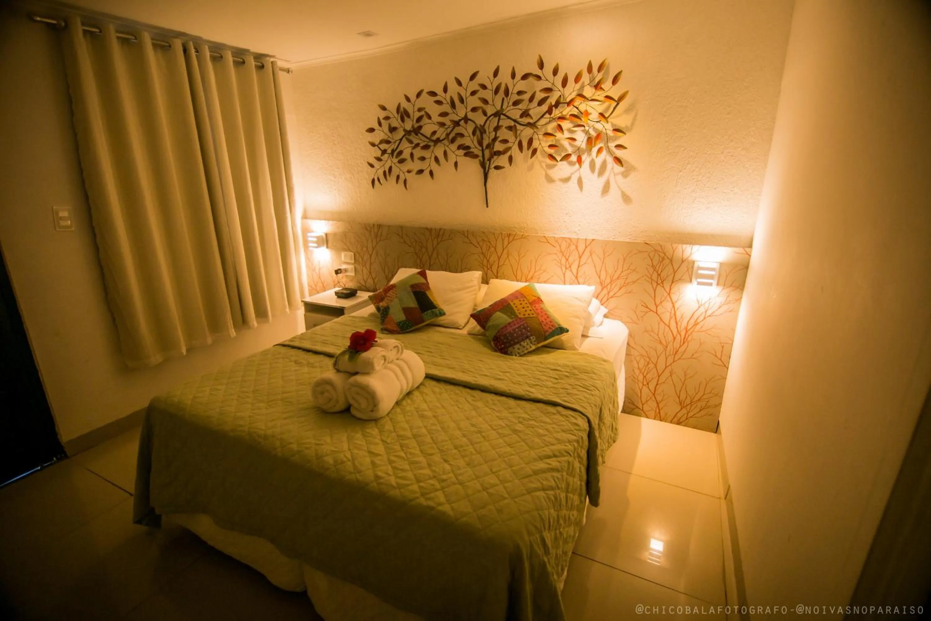 Bed in Pousada Del Mares