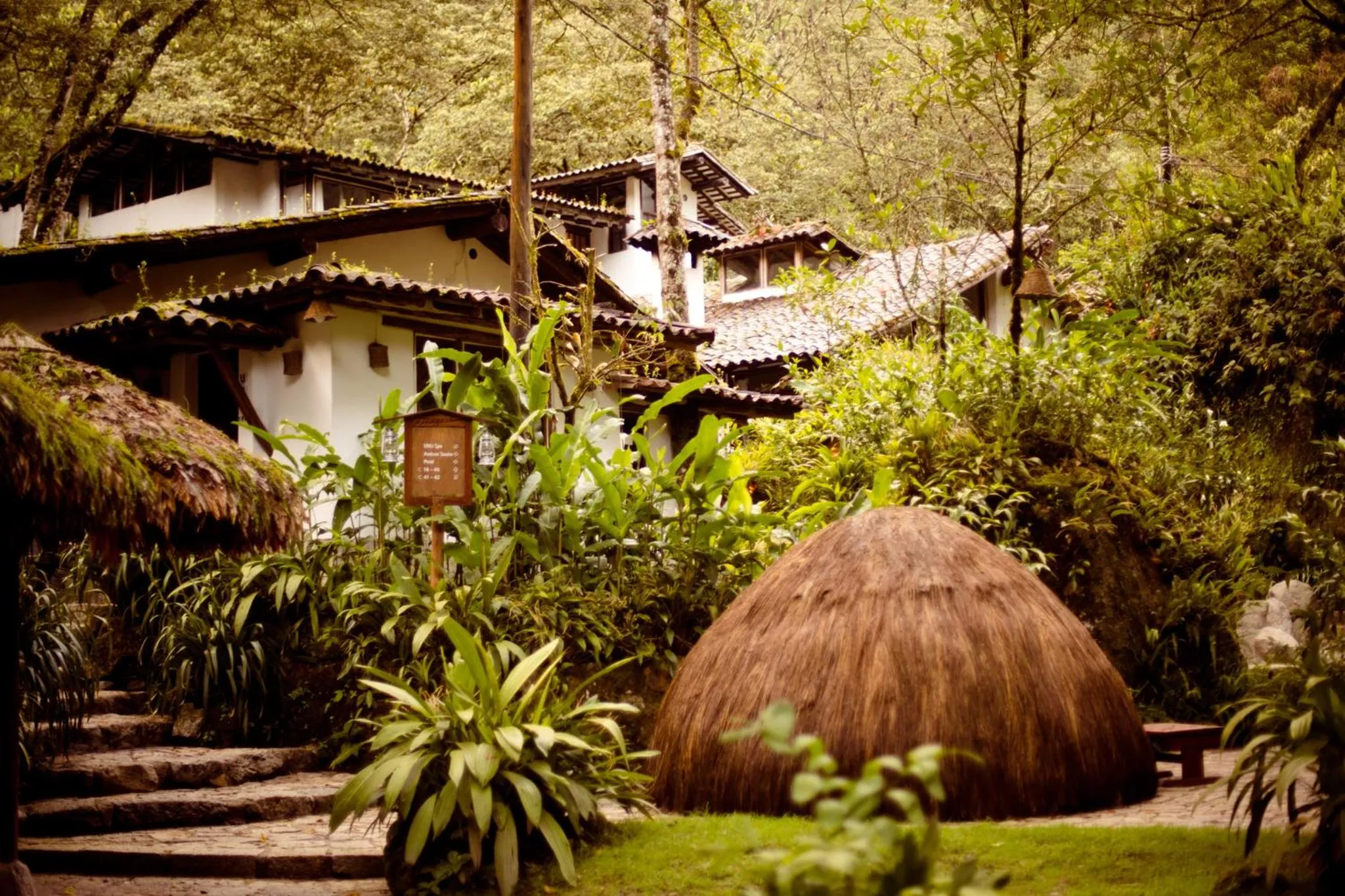 Sauna in Inkaterra Machu Picchu Pueblo Hotel