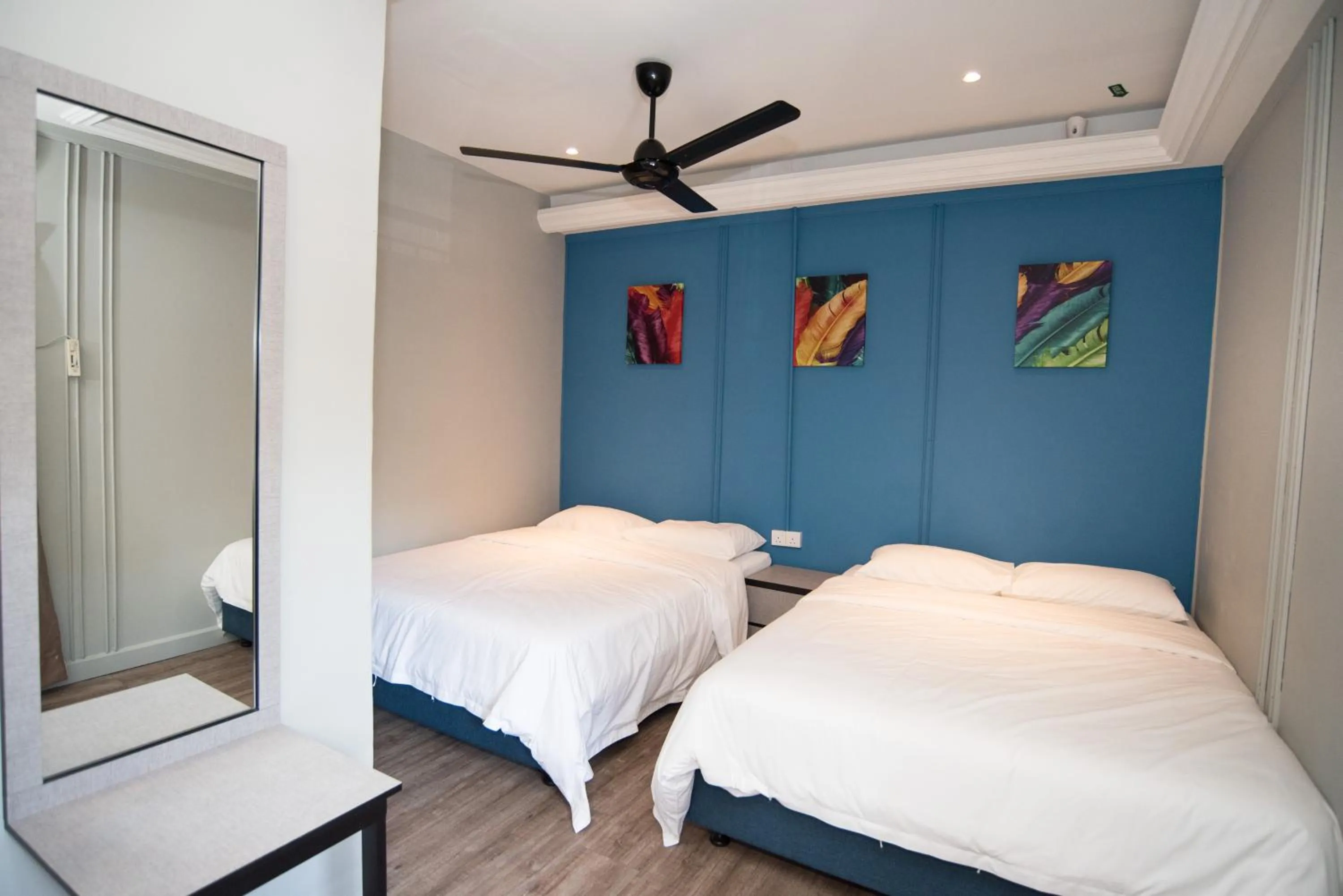 Bed in Ipoh Sakura Hotel