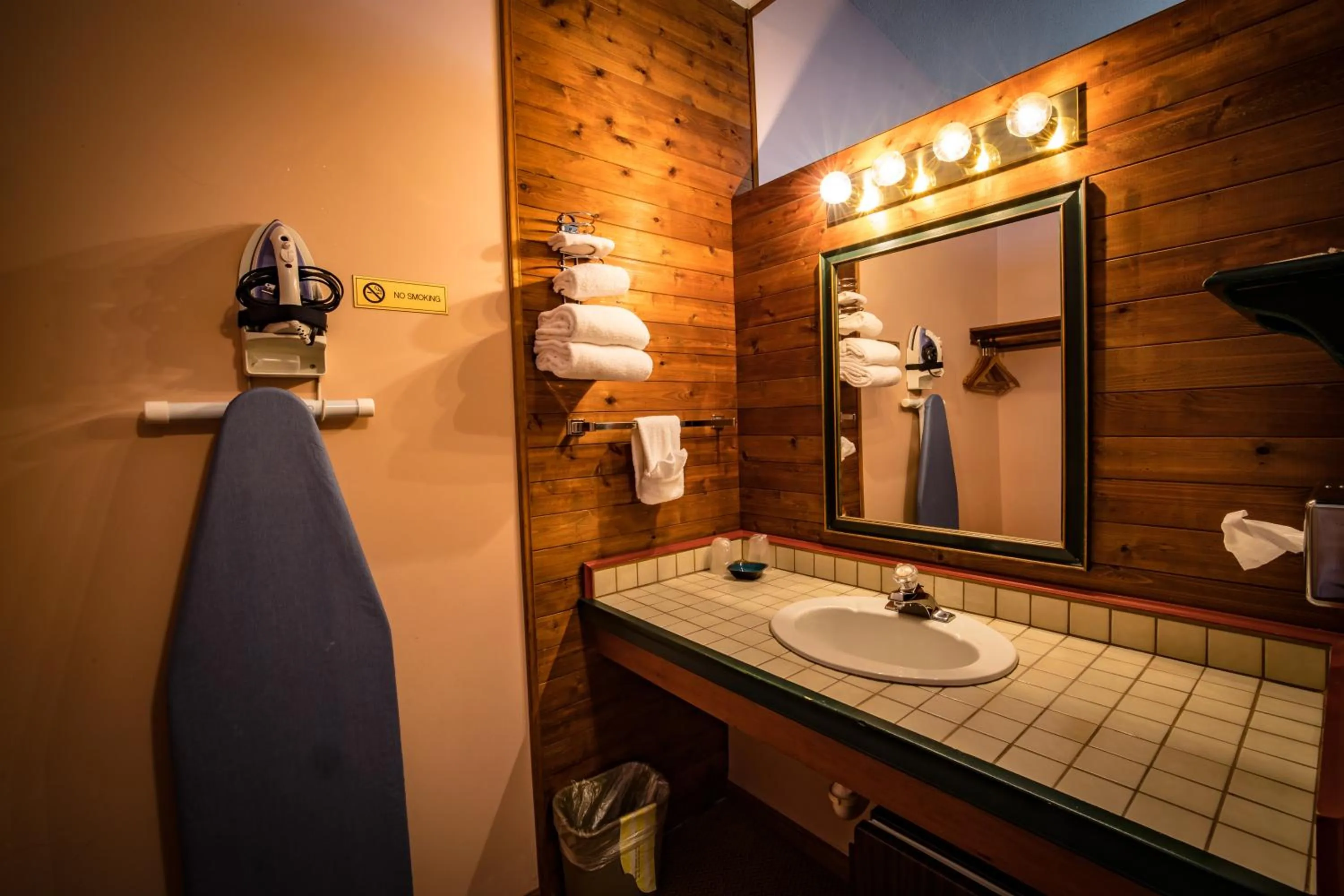 Bathroom in Riverside Motel